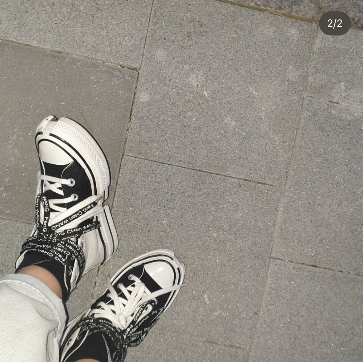 Converse x Feng Chen Wang Chuck 70 2-in-1 Natural Ivory Black 착용 스타일