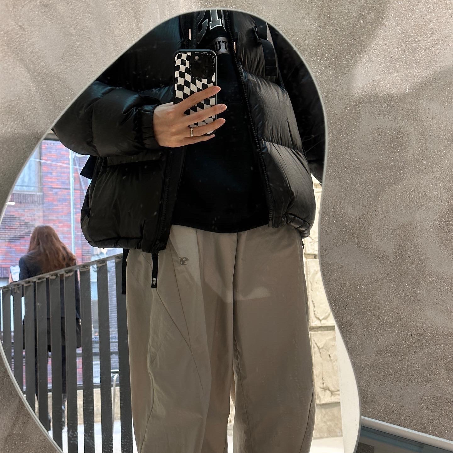 Sansan Gear Closeable Pants Grey - 22FW, Adidas Superstar Core Black White 착용 스타일 - 2