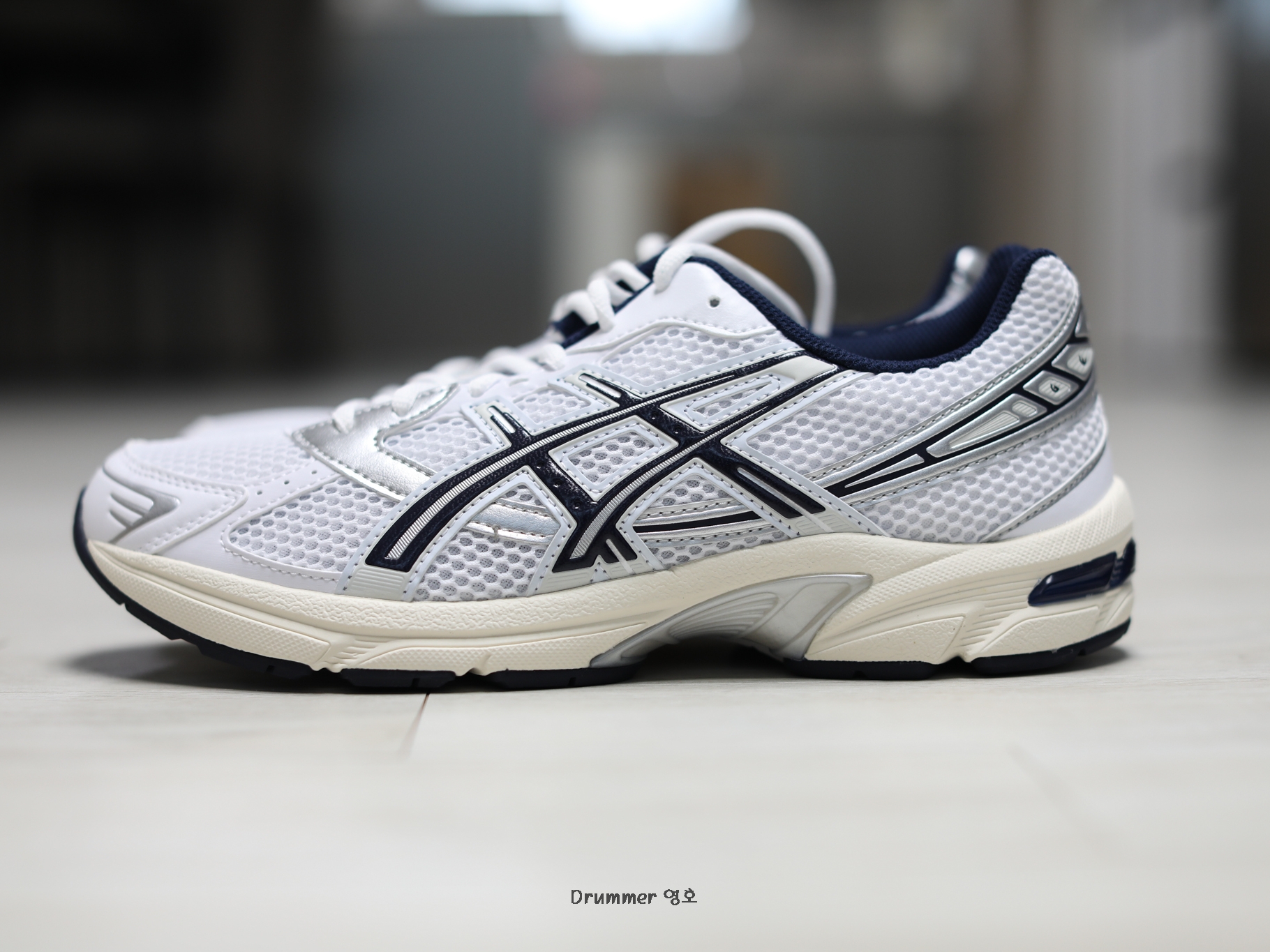 (W) Asics Gel-1130 White Midnight 착용 스타일