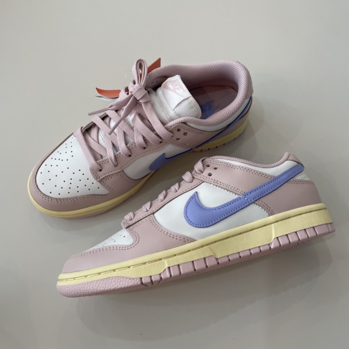 (W) Nike Dunk Low Pink Oxford 착용 스타일