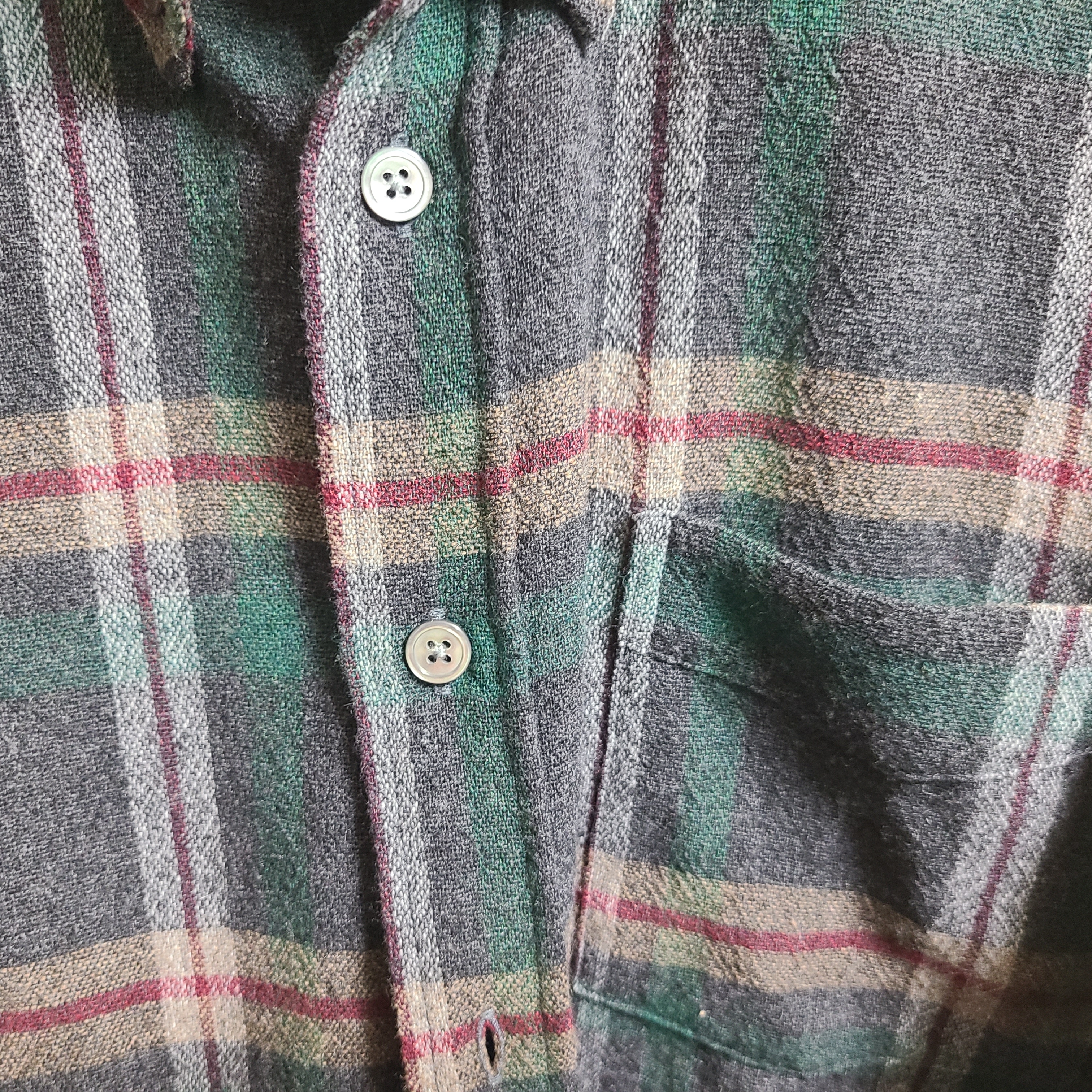 Our Legacy Borrowed BD Shirt Green Pub Check 착용 스타일