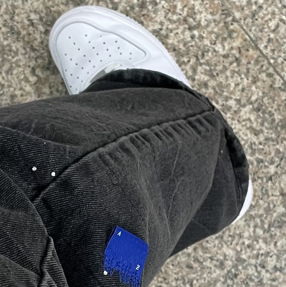 Nike Air Force 1 '07 Low White, Zara x Ader Error Slit Jeans Black 착용 스타일