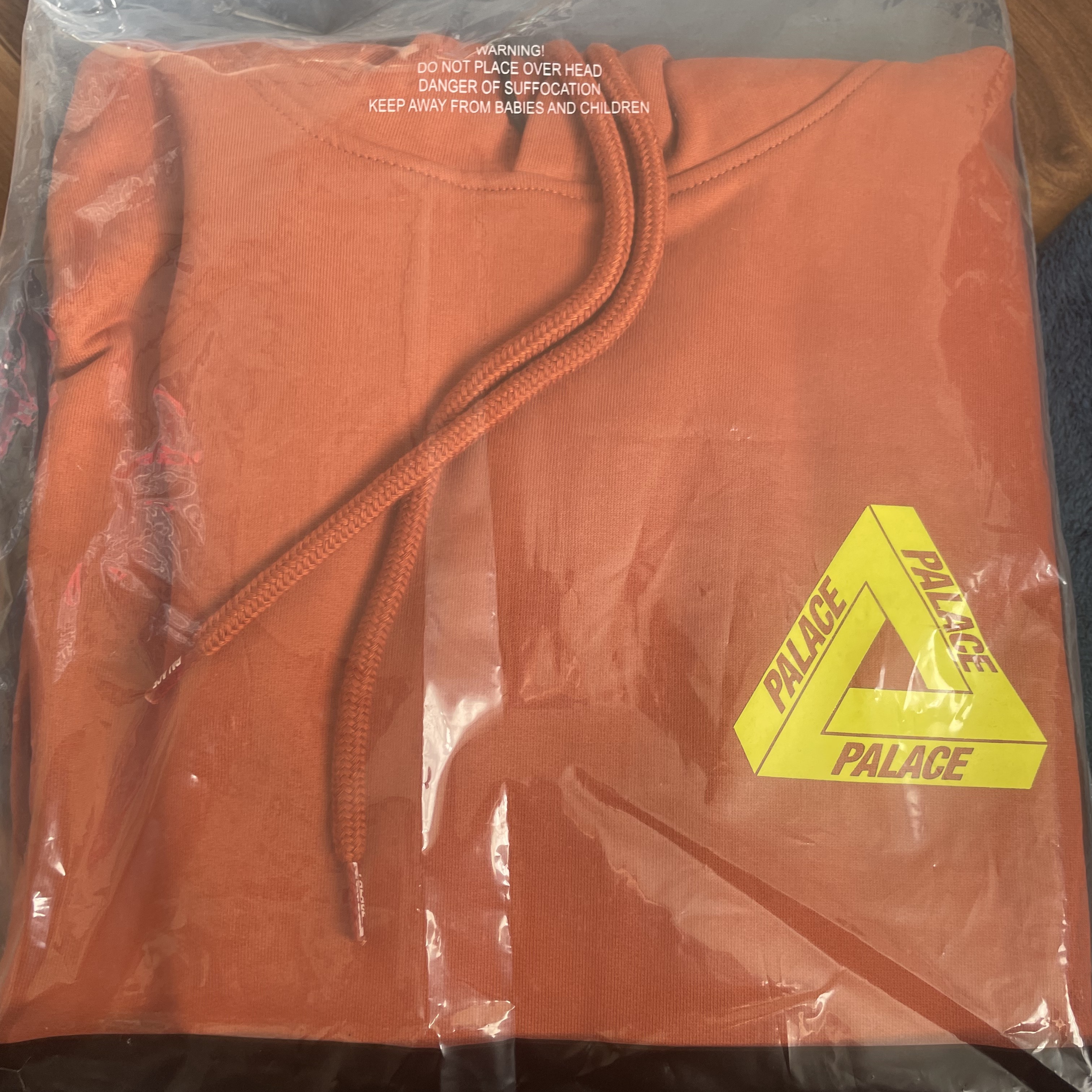 Palace Tri-Lenticular Hood Rust - 22FW 착용 스타일 - 2