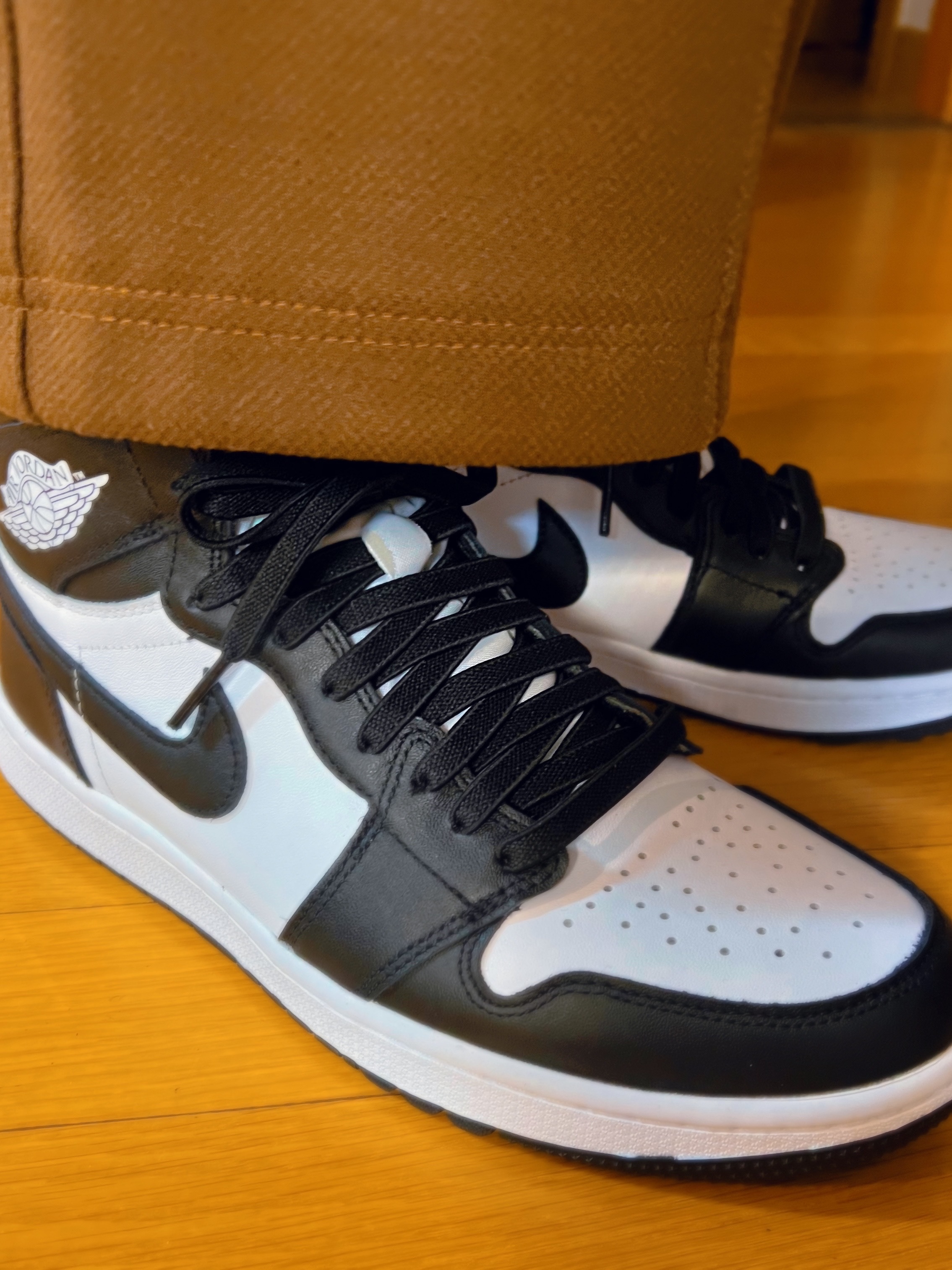Jordan 1 High Golf White Black 착용 스타일 - 1