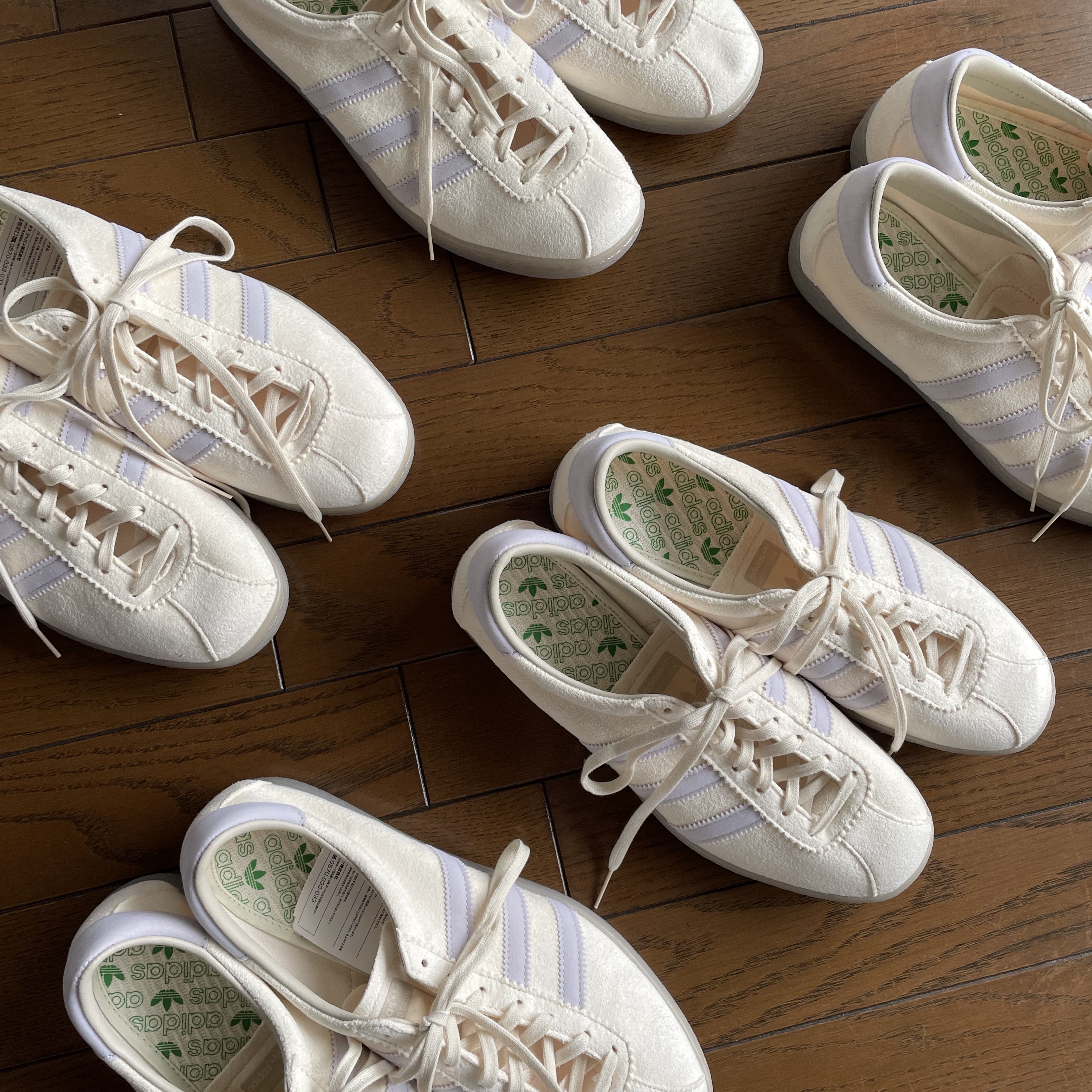 Adidas Tobacco Gruen Cream White Bliss 착용 스타일 - 2