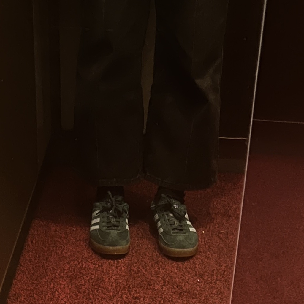 Adidas Gazelle Indoor Collegiate Green Hazy Sky 착용 스타일 - 1