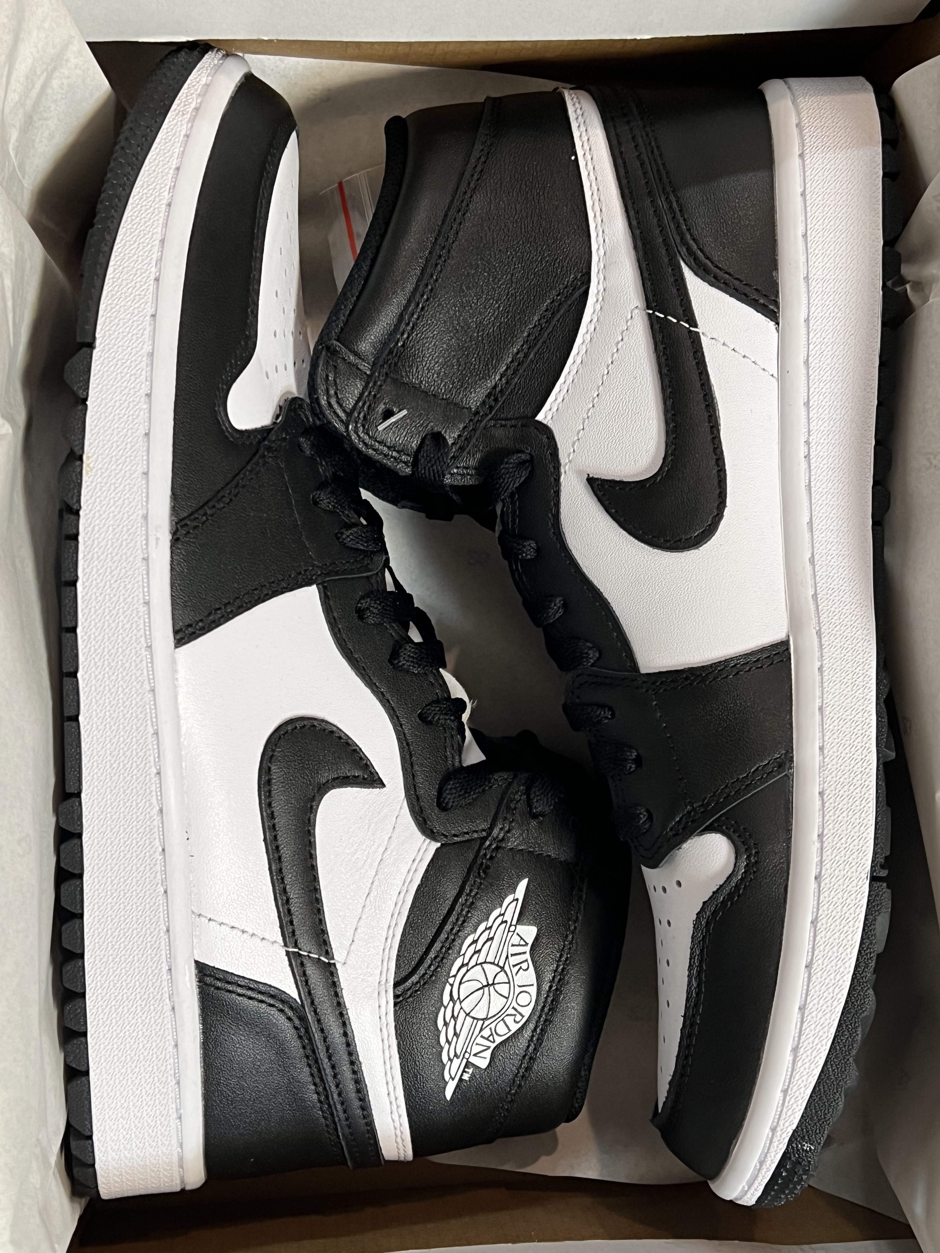 Jordan 1 High Golf White Black 착용 스타일 - 2