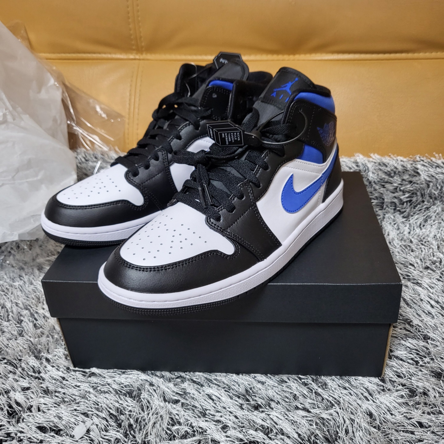 Jordan 1 Mid Racer Blue 착용 스타일 - 1