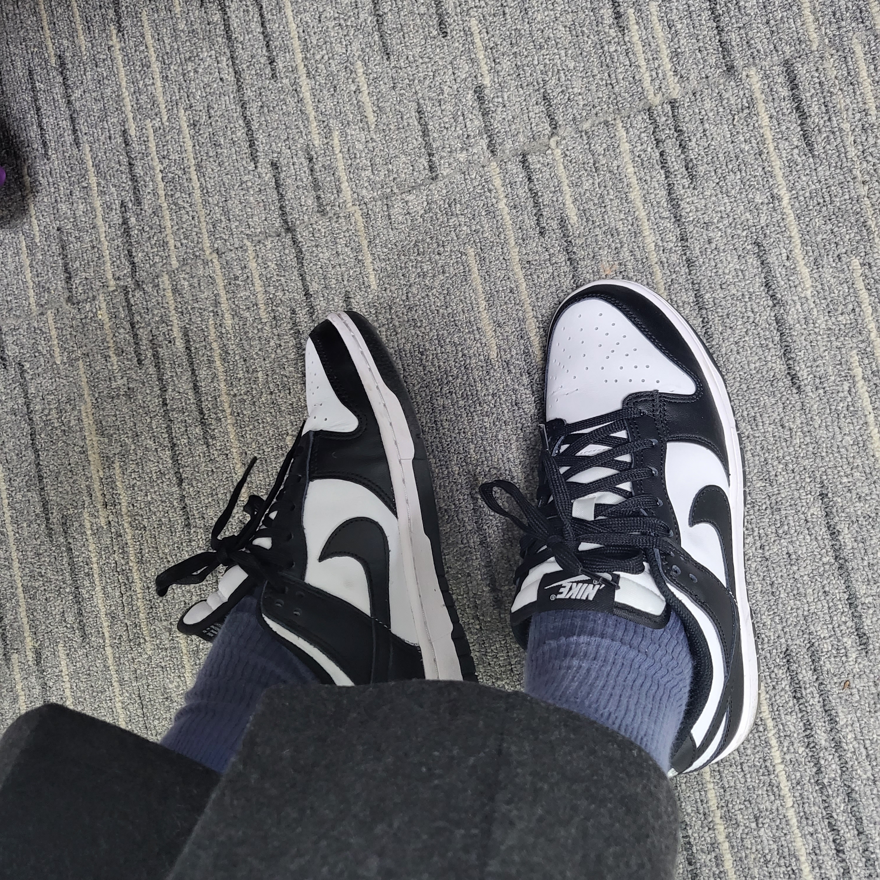 (W) Nike Dunk Low Black 착용 스타일 - 2