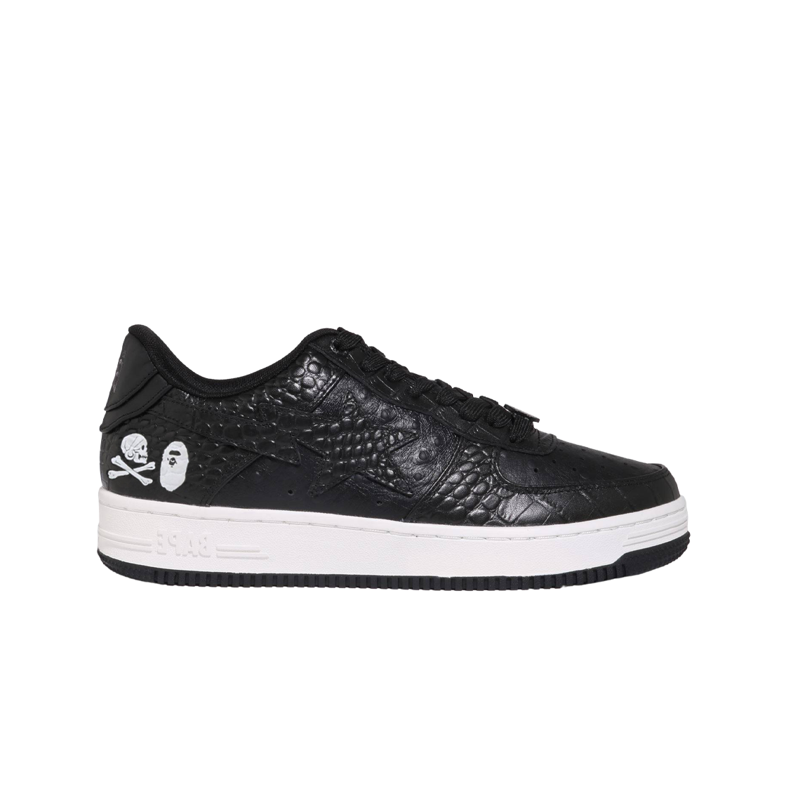 1J23191901/222NOAPN-FW01S BAPE x Neighborhood Bape Sta Low Black