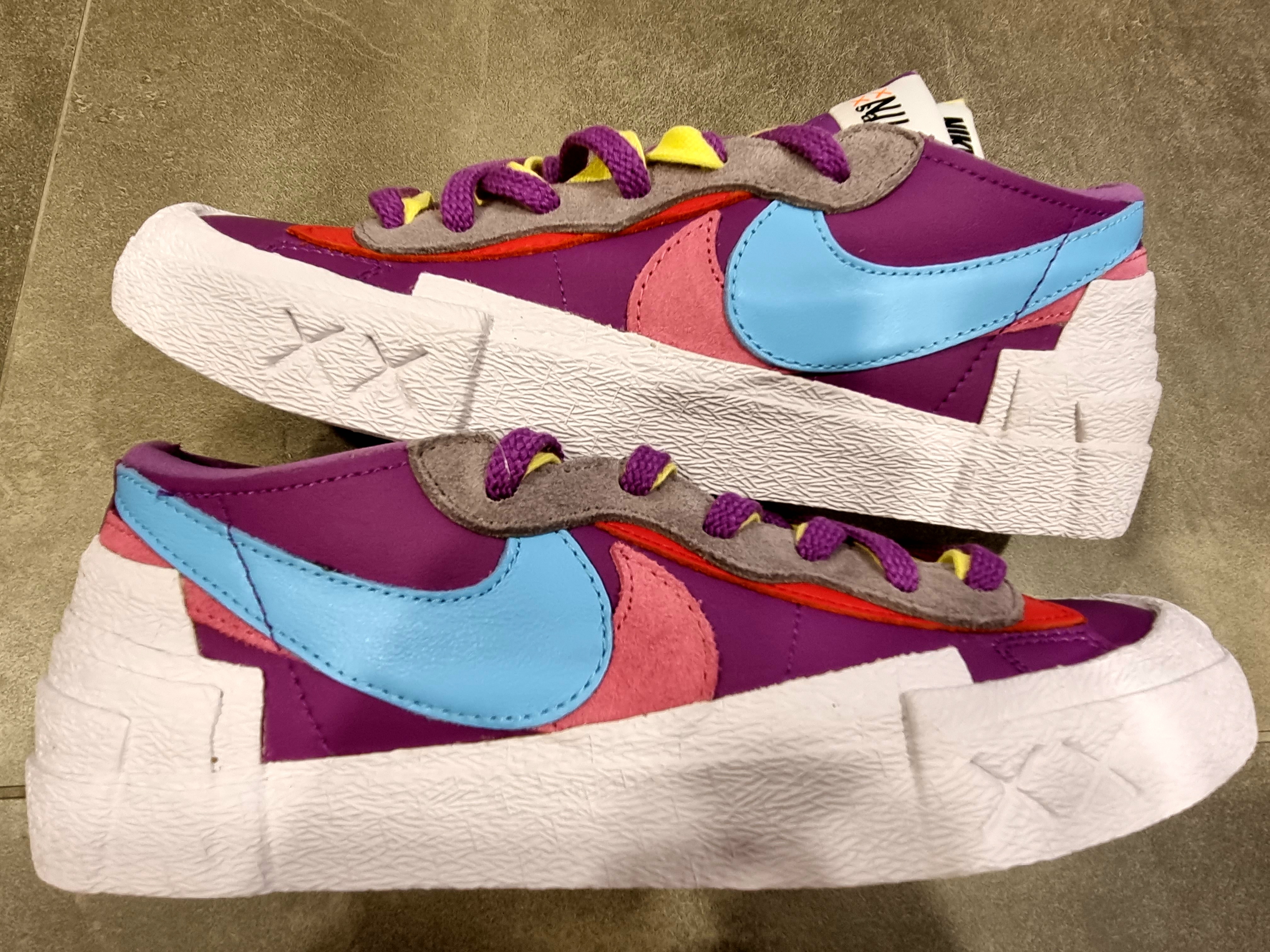 Nike x Sacai x Kaws Blazer Low Purple Dusk 착용 스타일 - 3