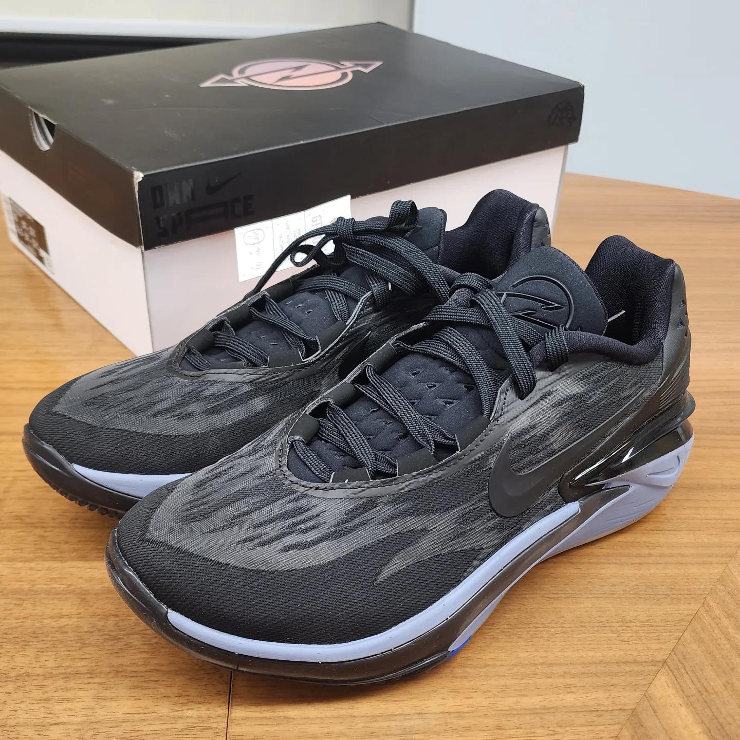 Nike Air Zoom GT Cut 2 Black Racer Blue 착용 스타일 - 2