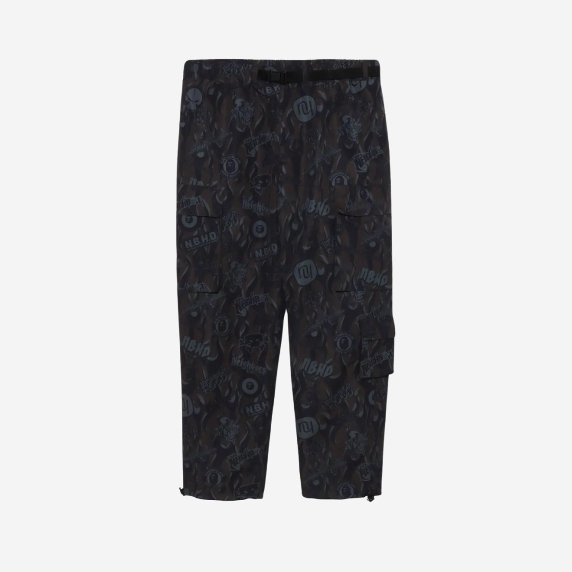 BAPE x Neighborhood Multi Pocket Track Pants Black 상세 이미지 1