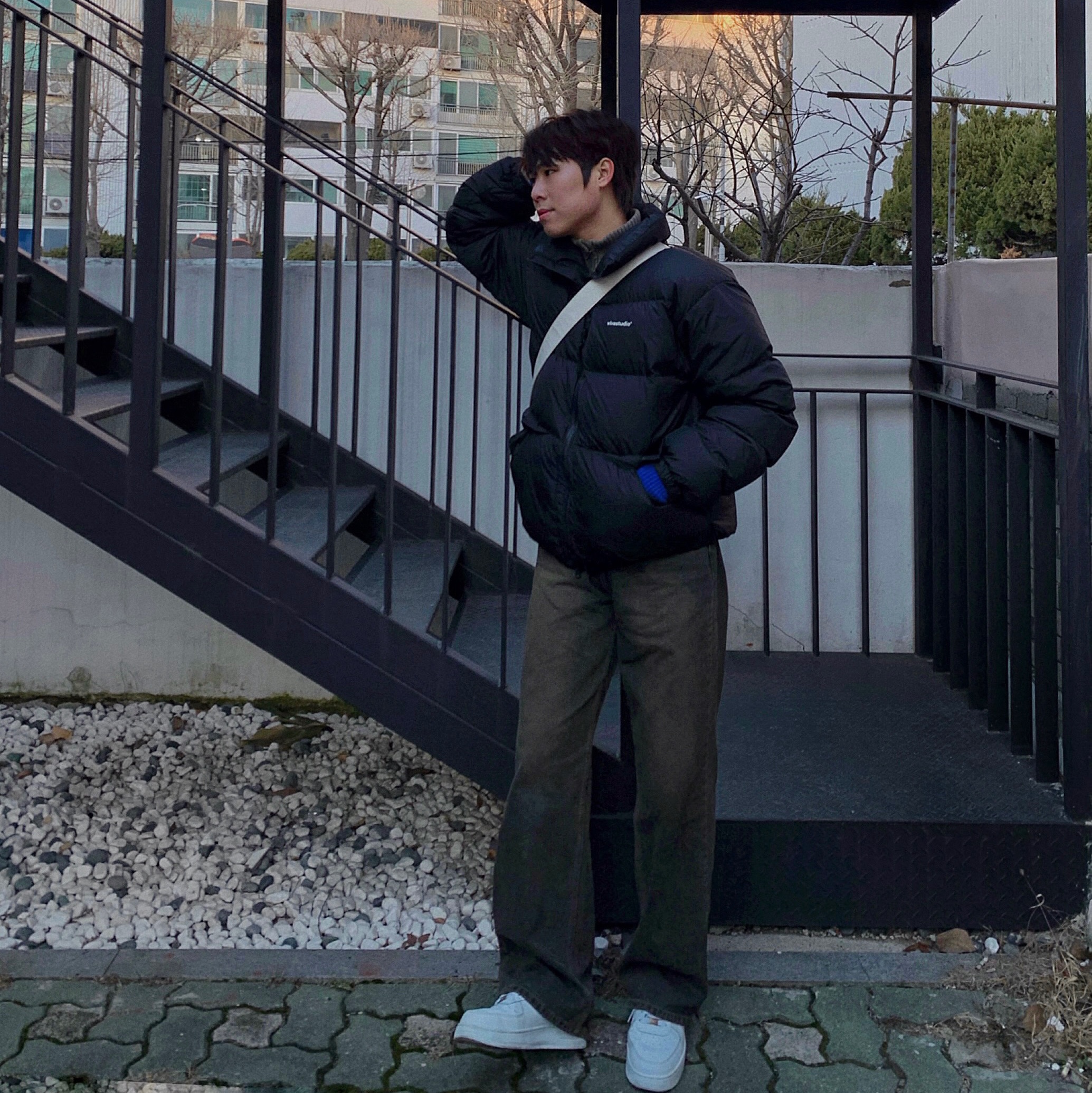 Nike Air Force 1 '07 Low White 착용 스타일