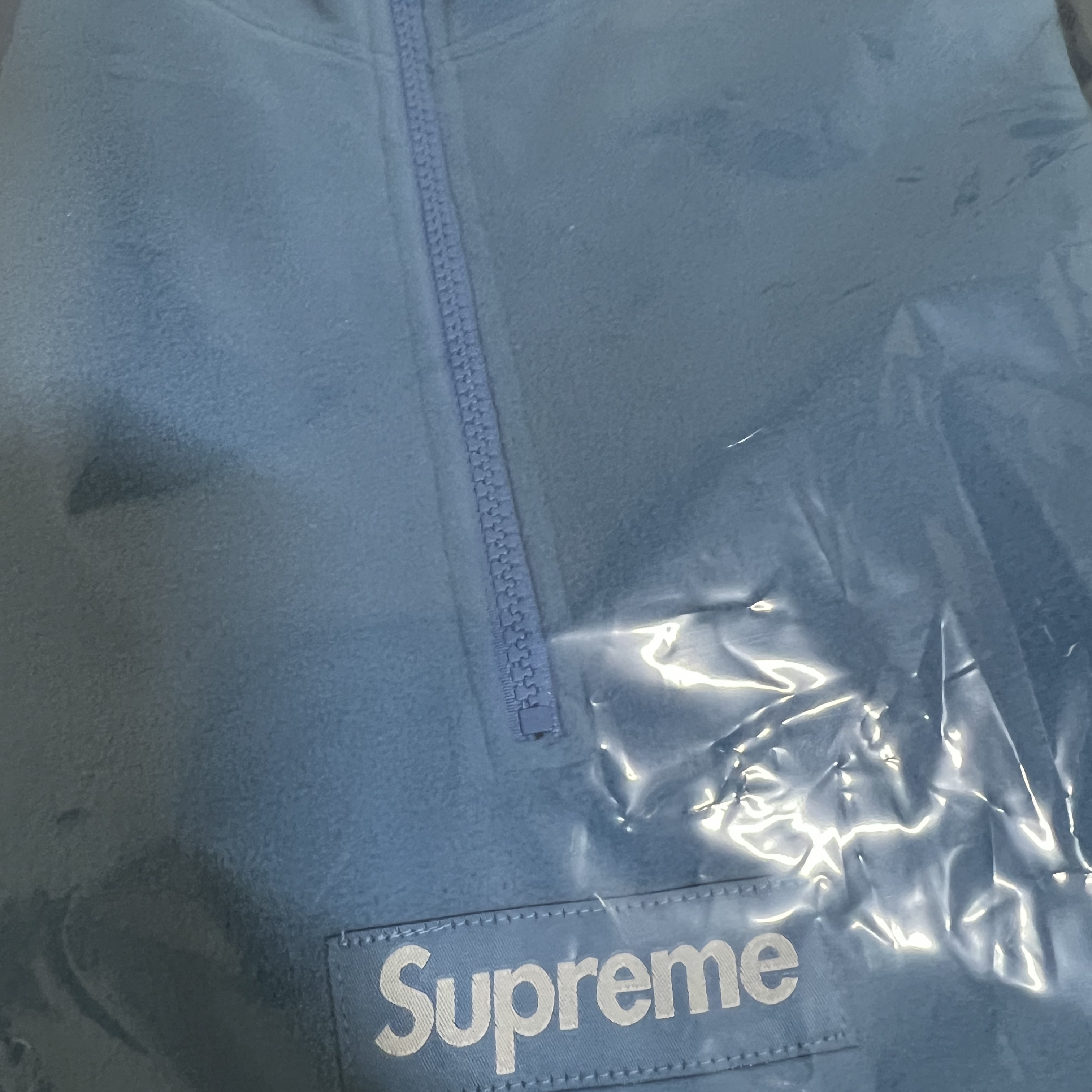 Supreme Polartec Facemask Half Zip Pullover Dusty Teal - 22FW 착용 스타일 - 2