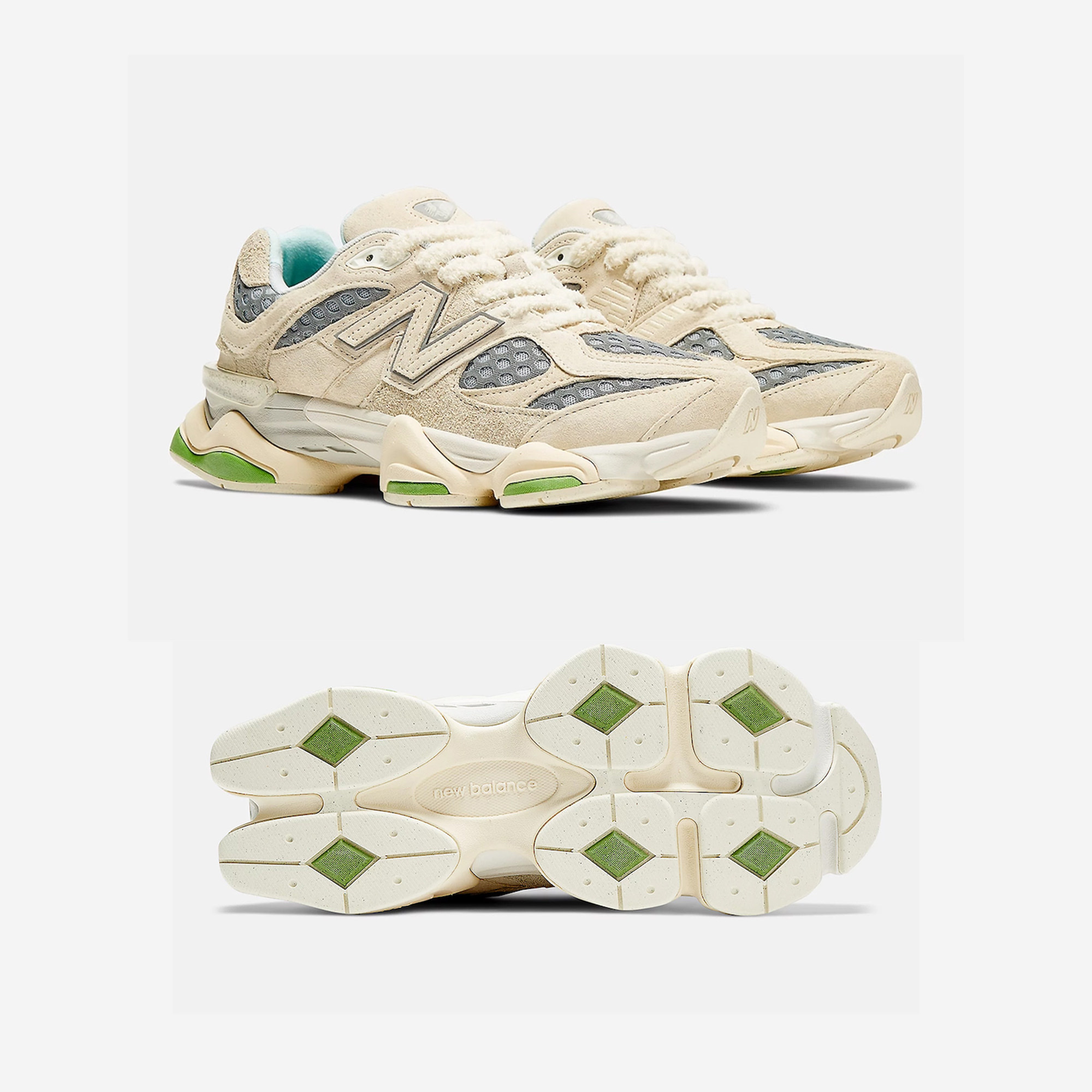 New Balance x Bricks & Wood 9060 Angora Rain Cloud 착용 스타일 - 2