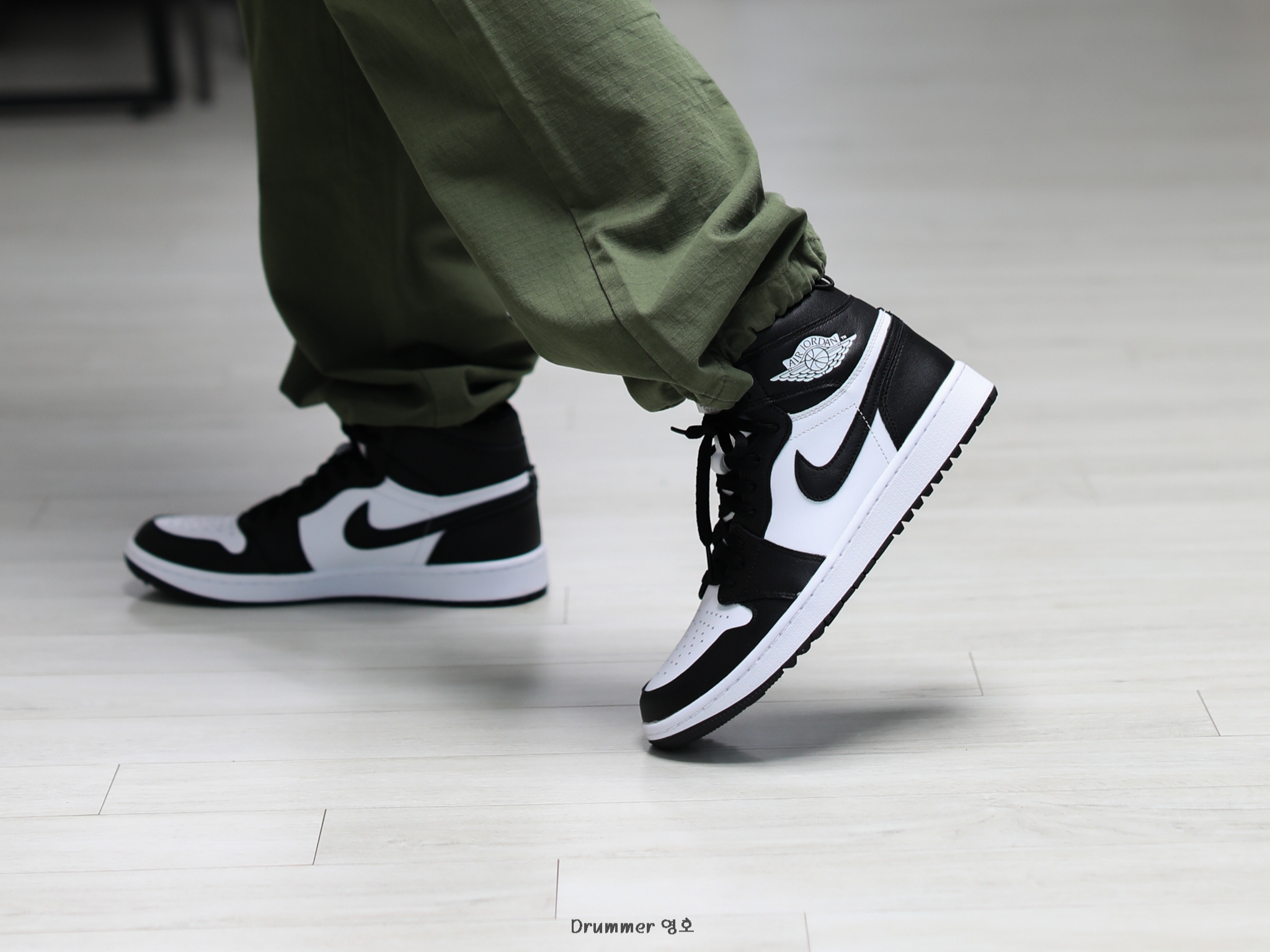 Jordan 1 High Golf White Black 착용 스타일