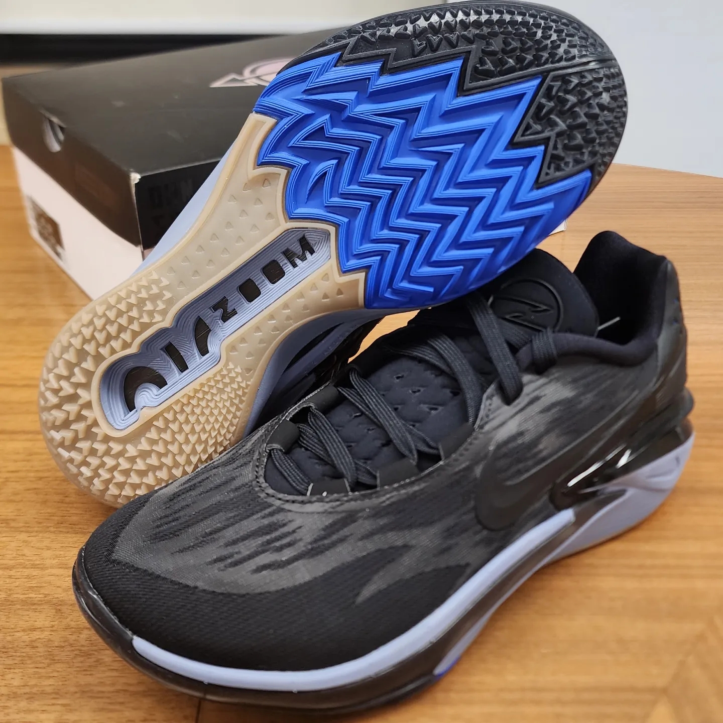 Nike Air Zoom GT Cut 2 Black Racer Blue 착용 스타일 - 3