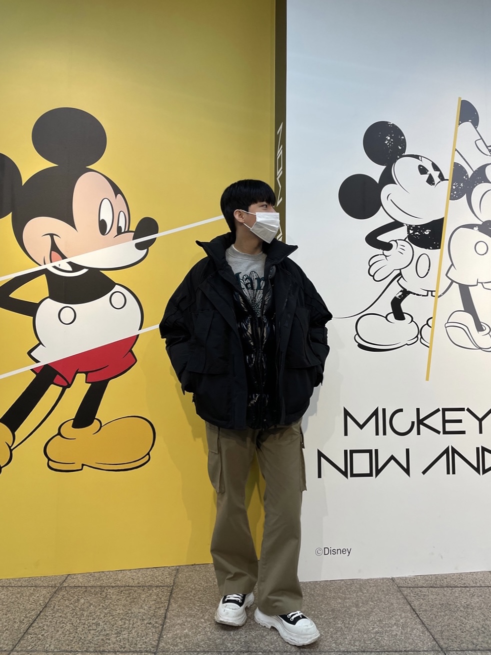 Juun.J Layered Mid Length Down Jumper Black - 22FW, Alexander McQueen Tread Slick Lace Up Black White 착용 스타일 - 1