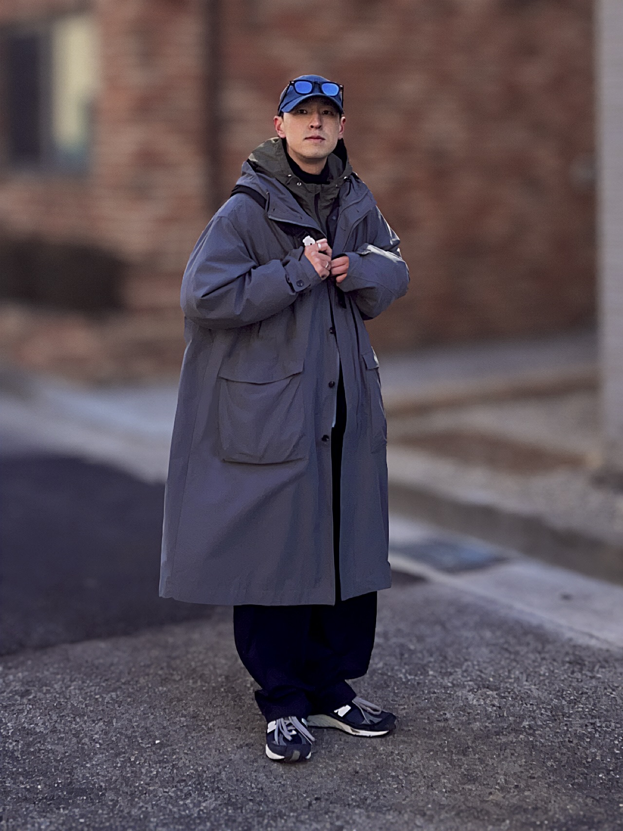 New Balance 991 Made in UK Navy 착용 스타일 - 2