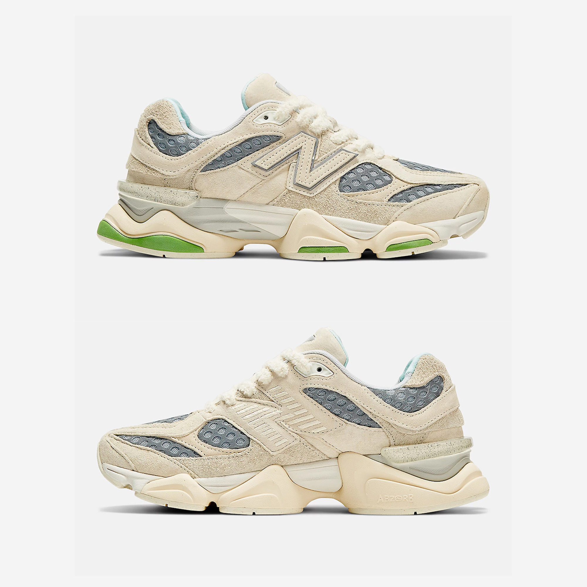 New Balance x Bricks & Wood 9060 Angora Rain Cloud 착용 스타일 - 3