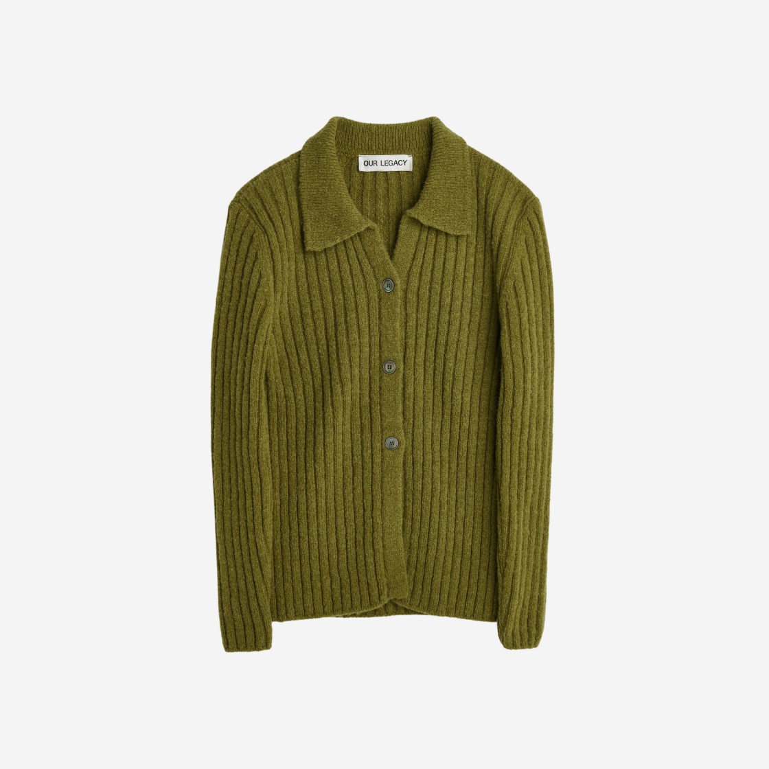 (W) Our Legacy Fine Polo Alpaca Swamp Green 상세 이미지 1