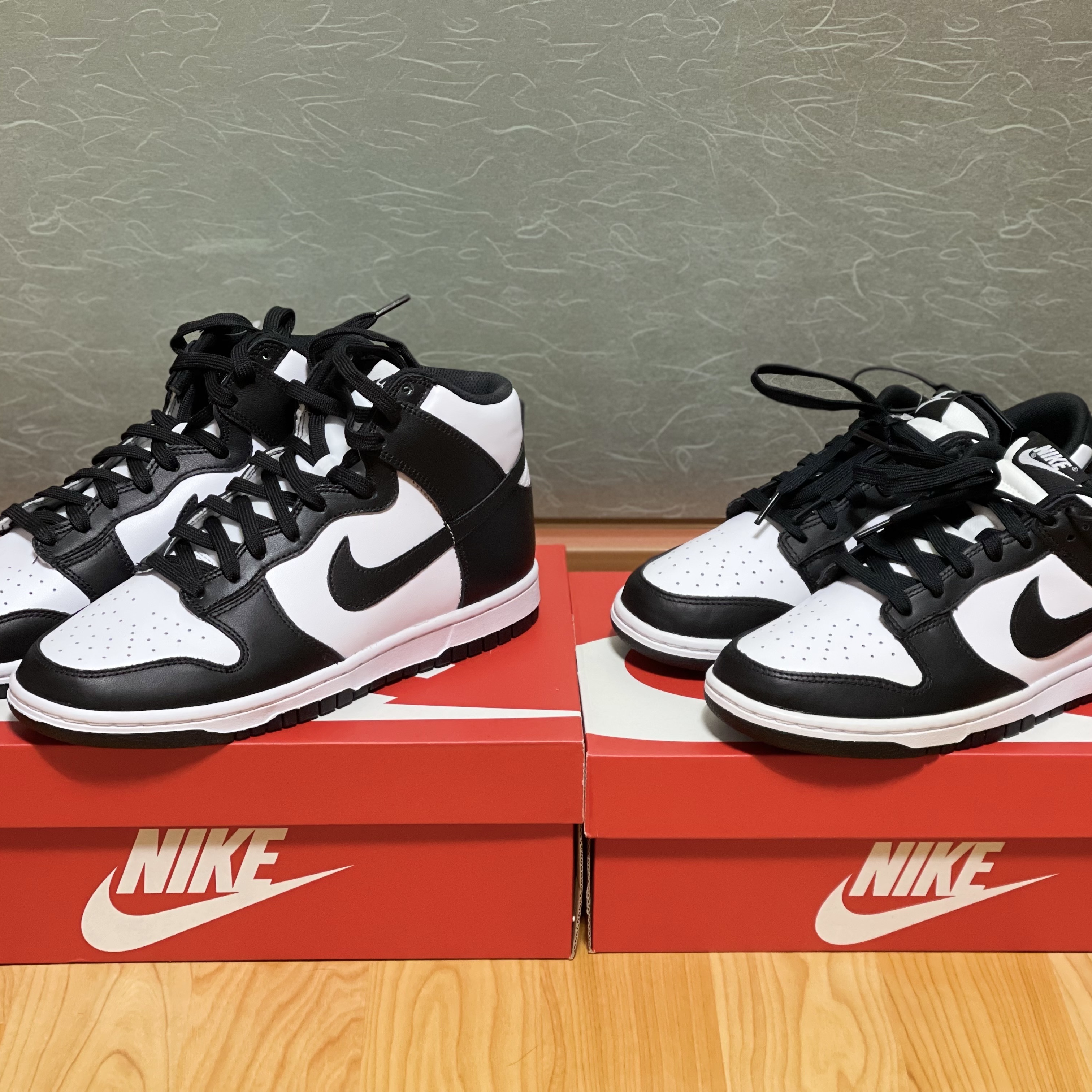Nike Dunk Low Retro Black, Nike Dunk High Retro Black and White 착용 스타일