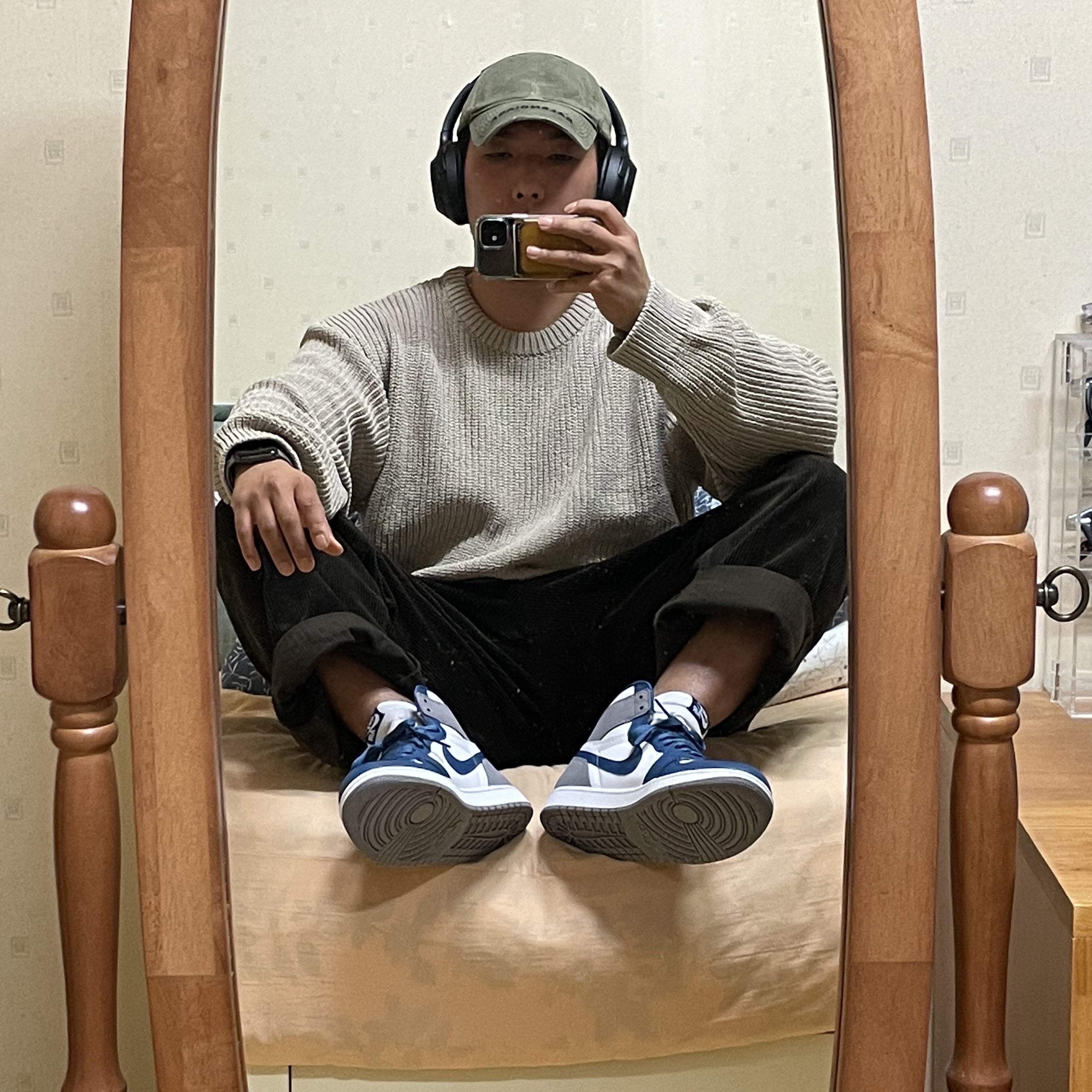 Jordan 1 Retro High OG True Blue 착용 스타일 - 1