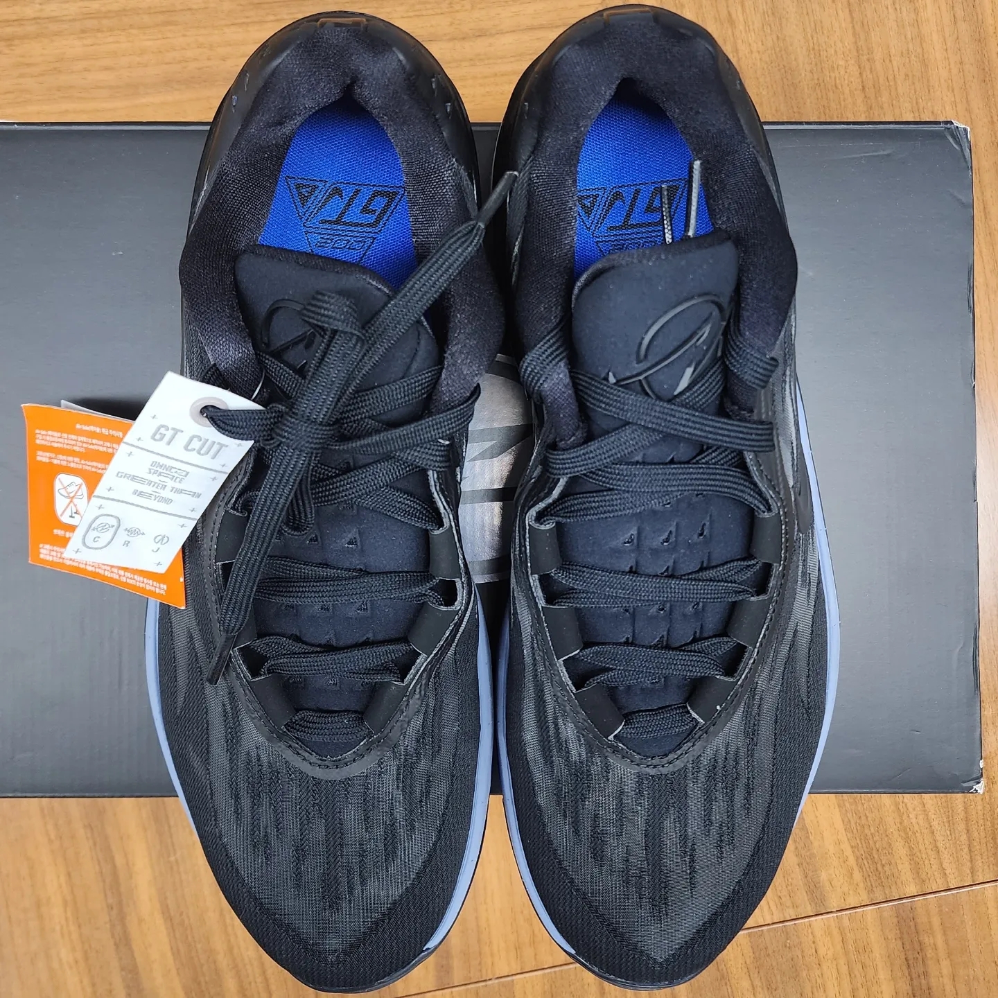 Nike Air Zoom GT Cut 2 Black Racer Blue 착용 스타일 - 5