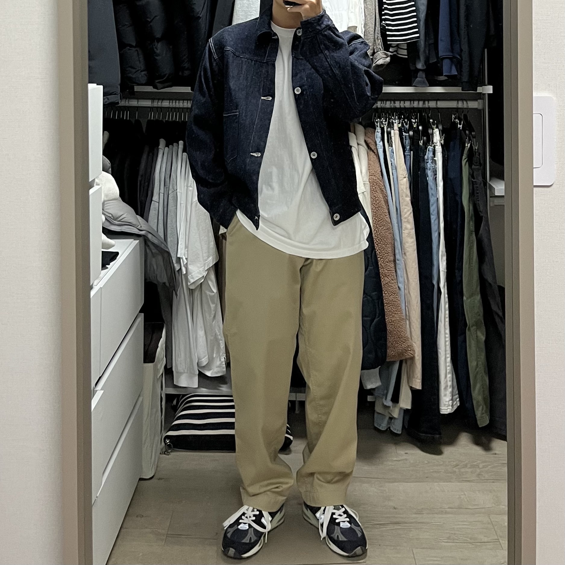 New Balance 991 Made in UK Navy 착용 스타일