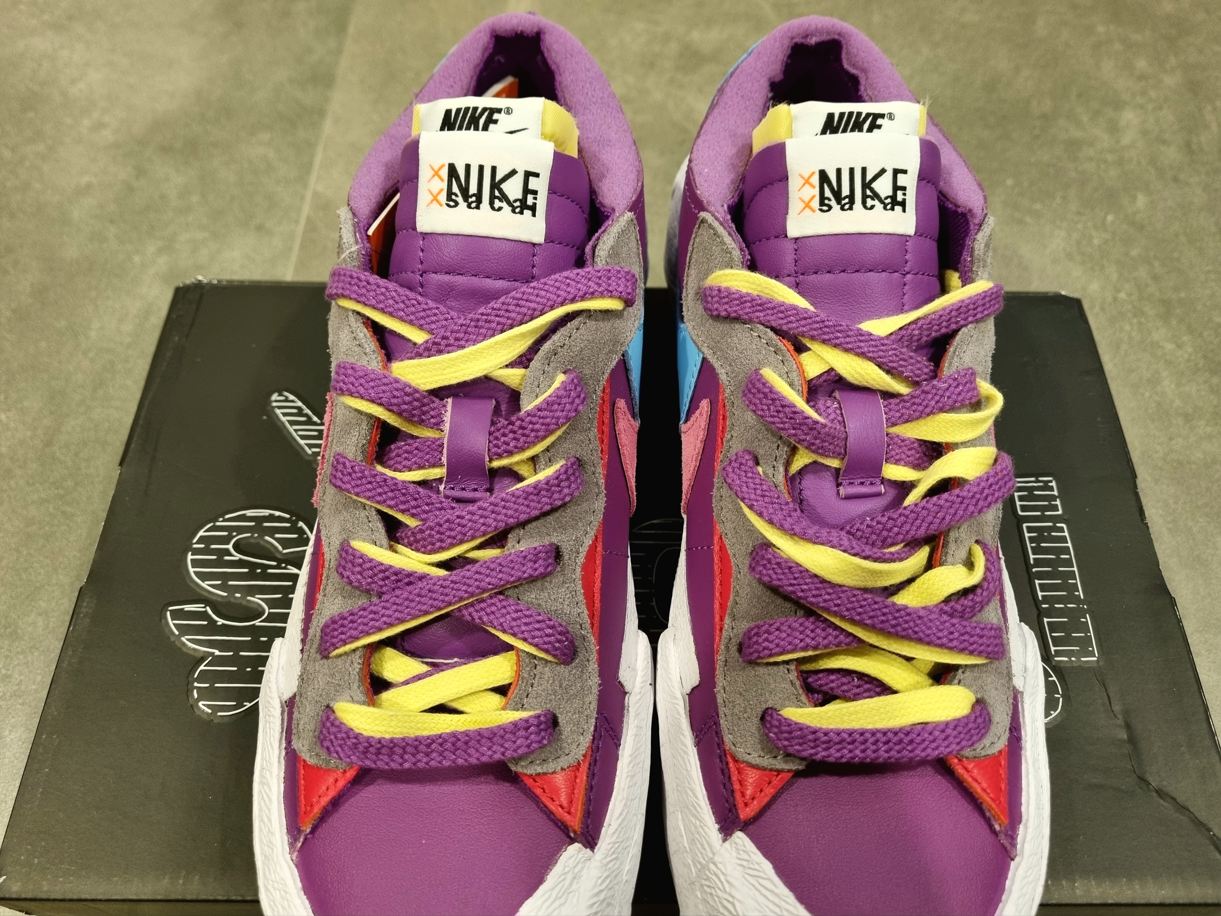 Nike x Sacai x Kaws Blazer Low Purple Dusk 착용 스타일 - 4