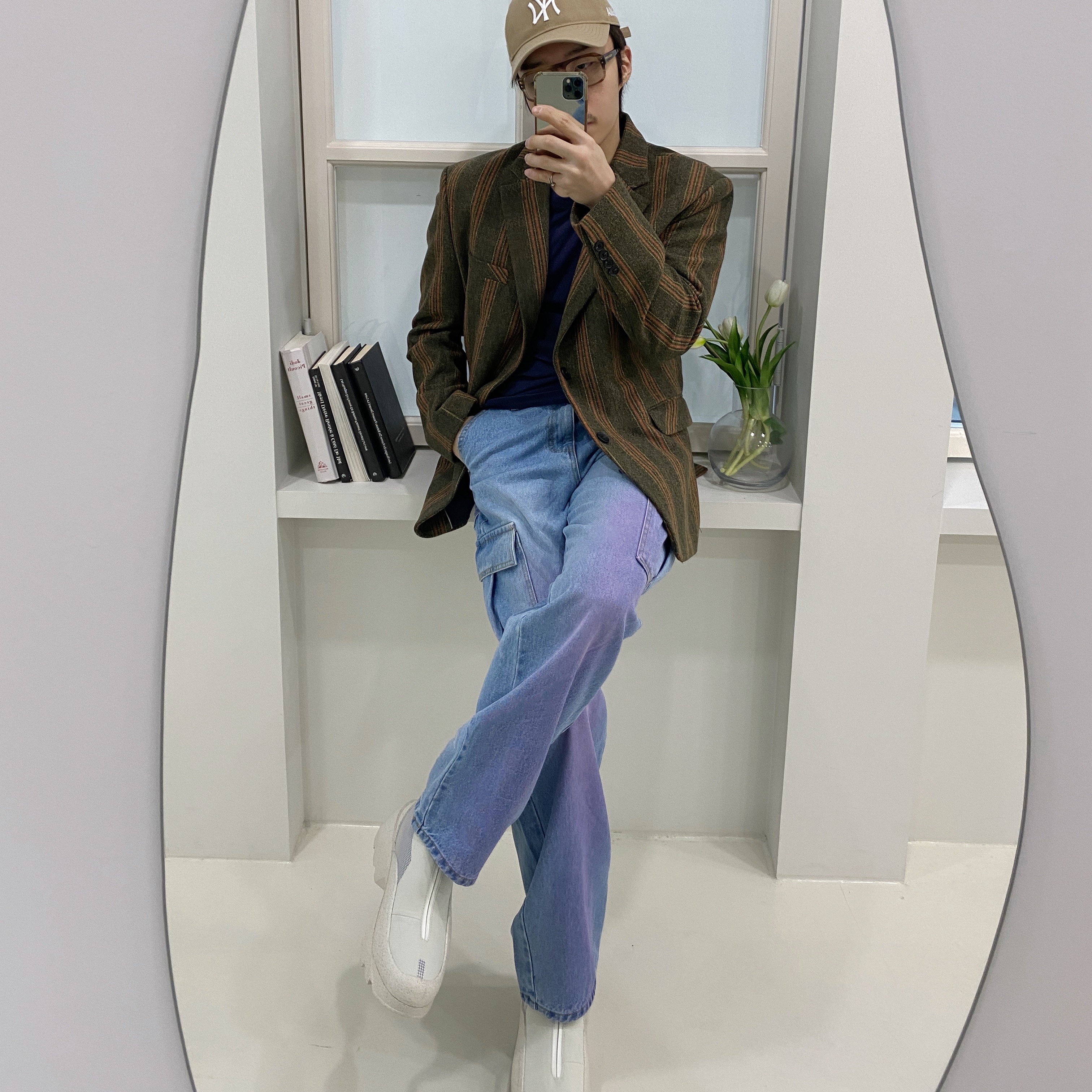 Converse x A-Cold-Wall Geo Forma Boot Lily White 착용 스타일 - 1