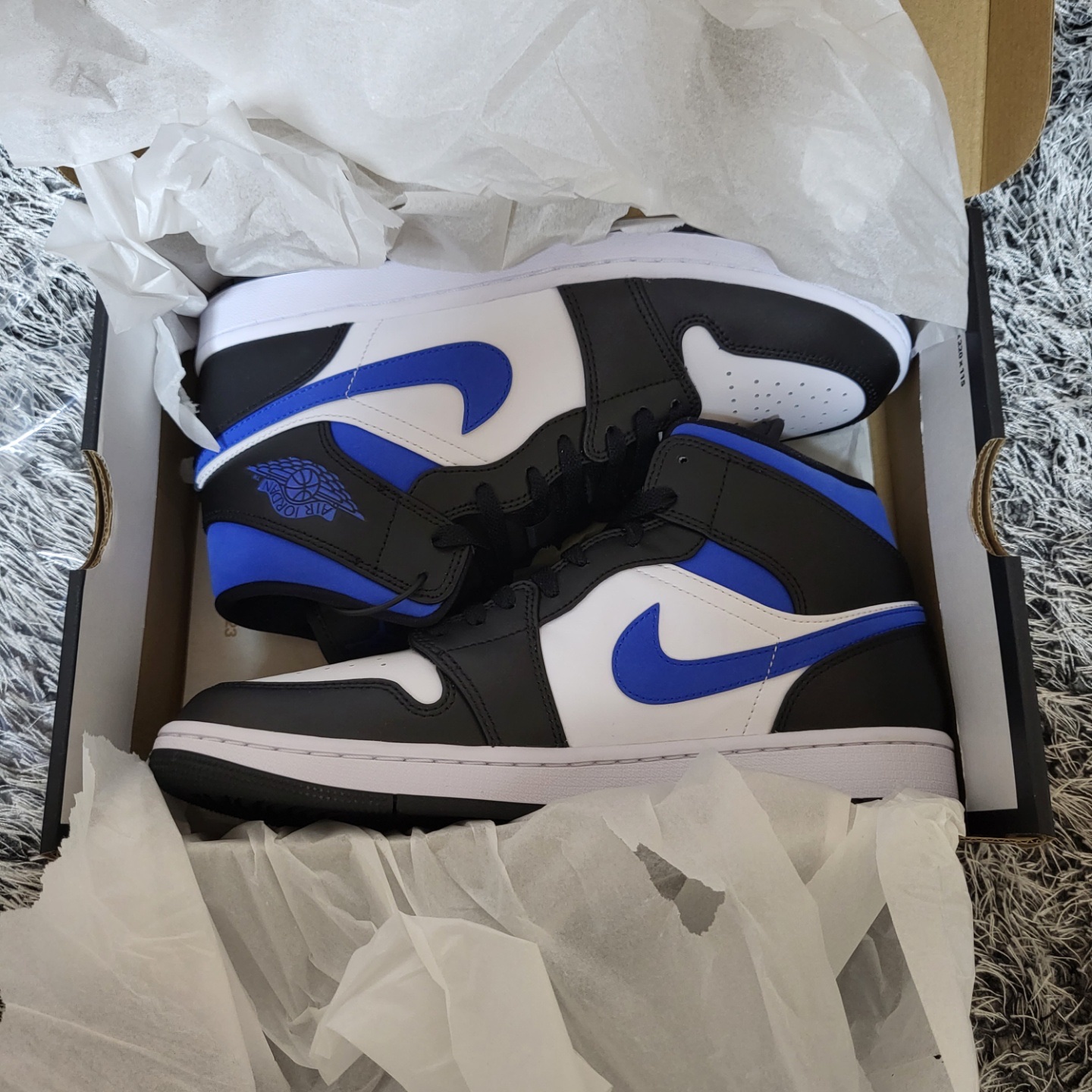 Jordan 1 Mid Racer Blue 착용 스타일 - 2