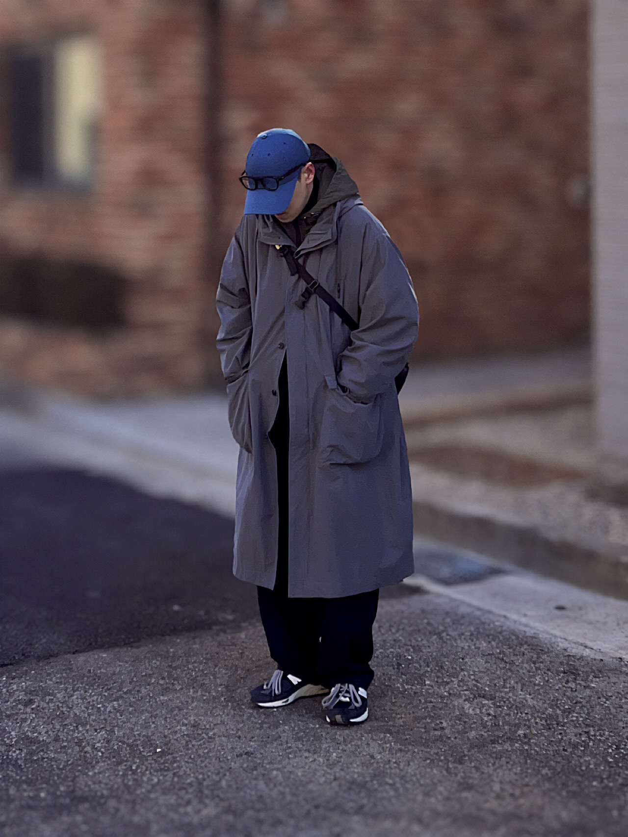 New Balance 991 Made in UK Navy 착용 스타일 - 4