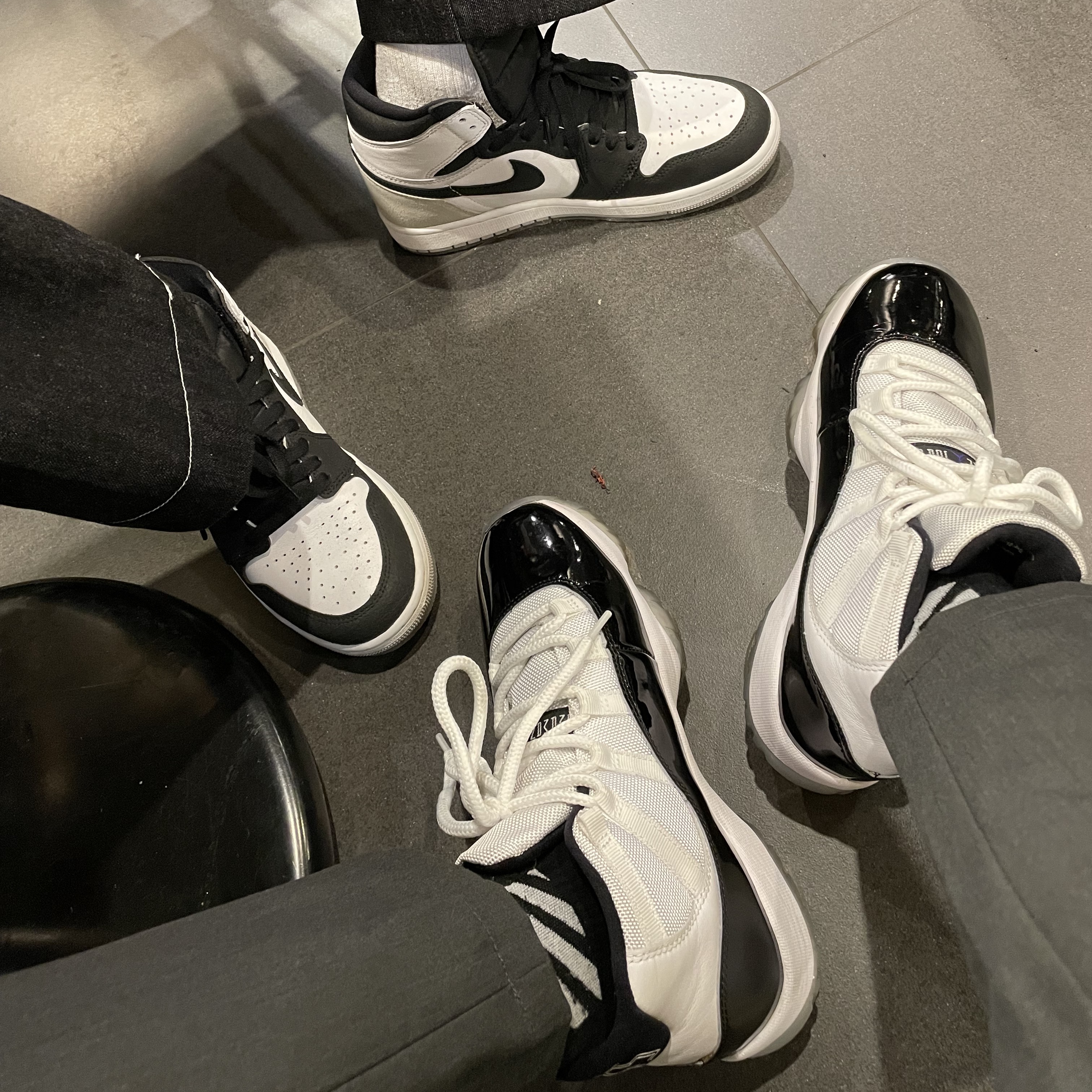 Jordan 11 Retro Concord 2018, Jordan 1 Retro High OG Bleached Coral 착용 스타일 - 2