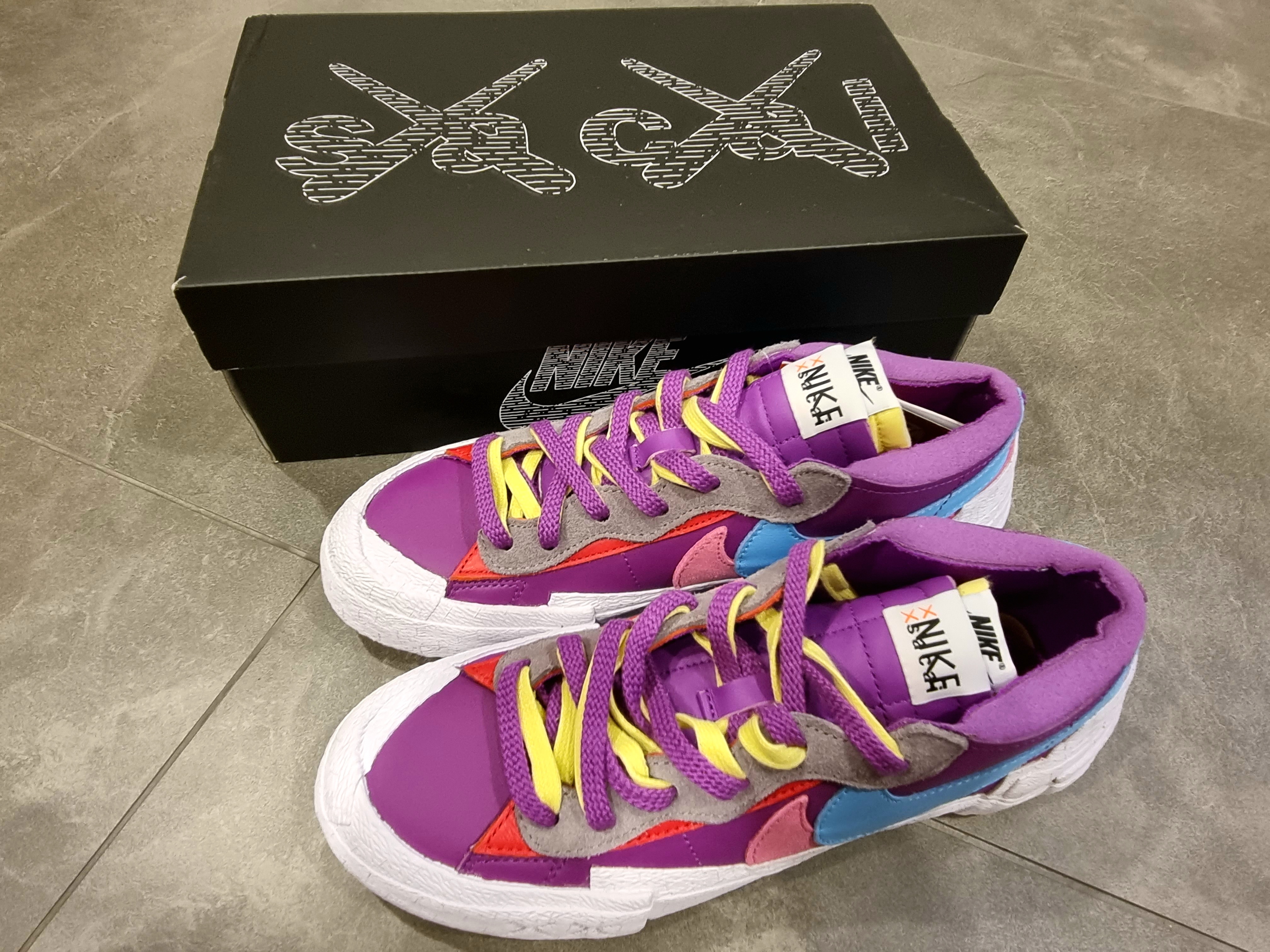 Nike x Sacai x Kaws Blazer Low Purple Dusk 착용 스타일 - 5