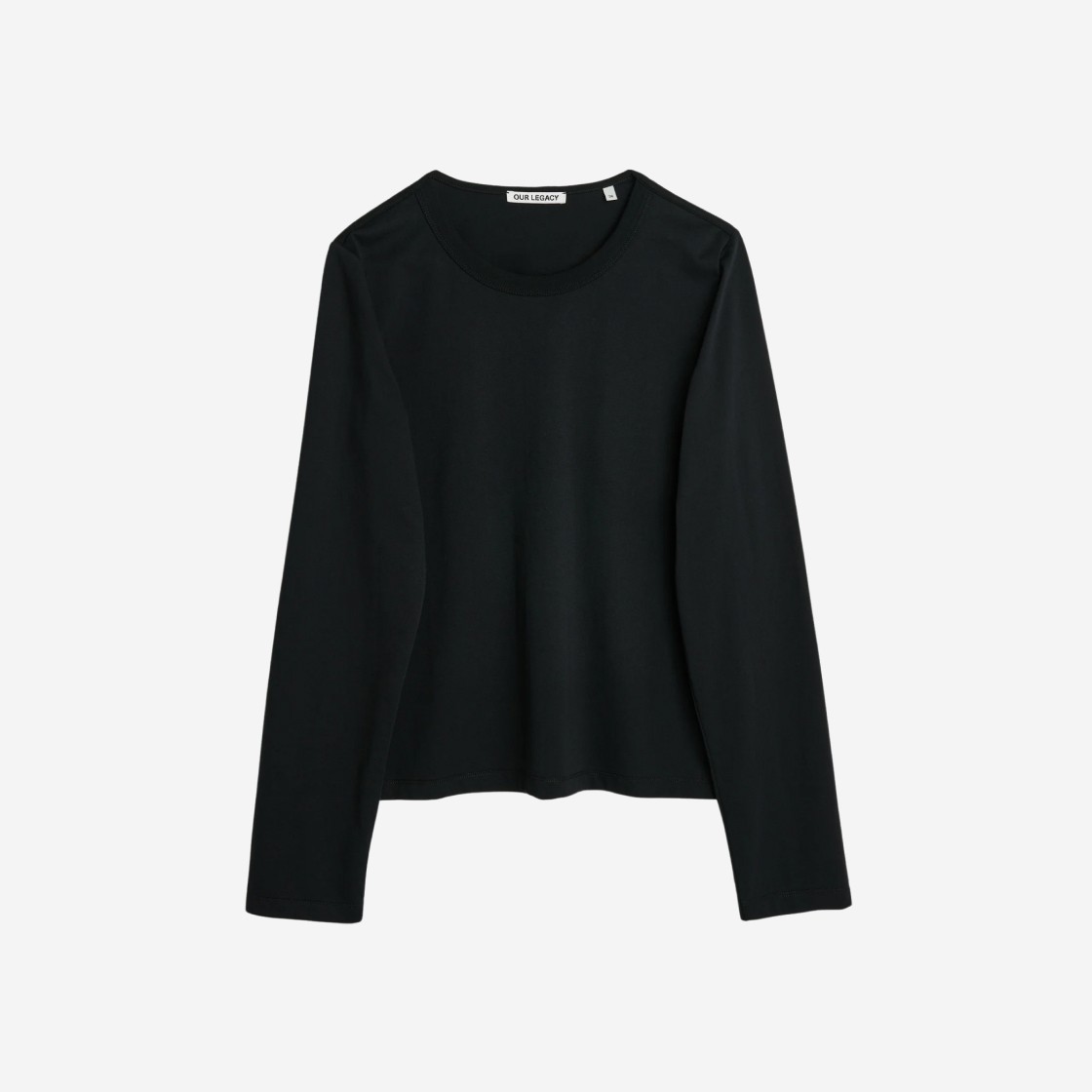 (W) Our Legacy Curve Neck Longsleeve Black Jersey 상세 이미지 1