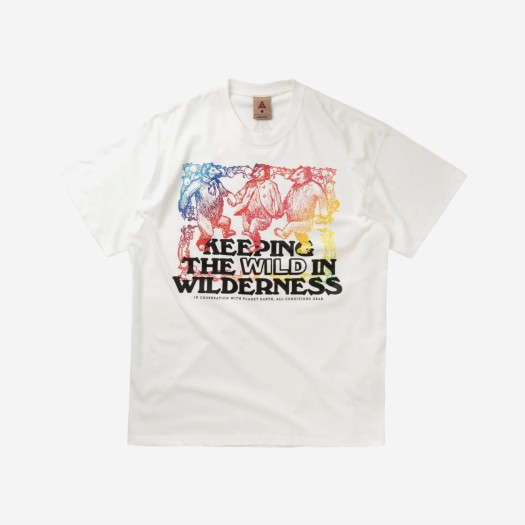 나이키 NRG ACG 키핑 와일드 숏슬리브 티셔츠 화이트 - 아시아