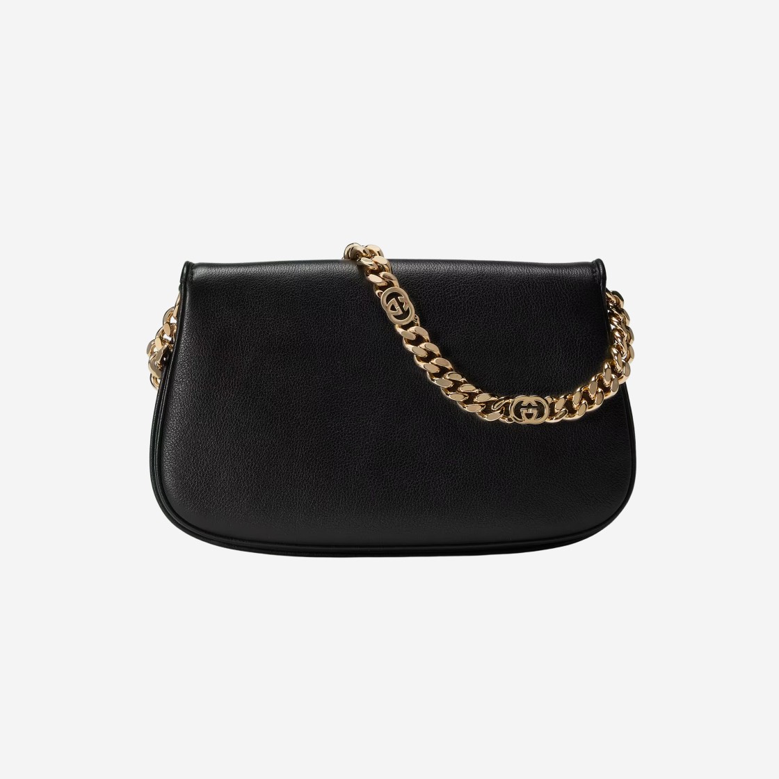 Black Blondie chain-strap leather cross-body bag