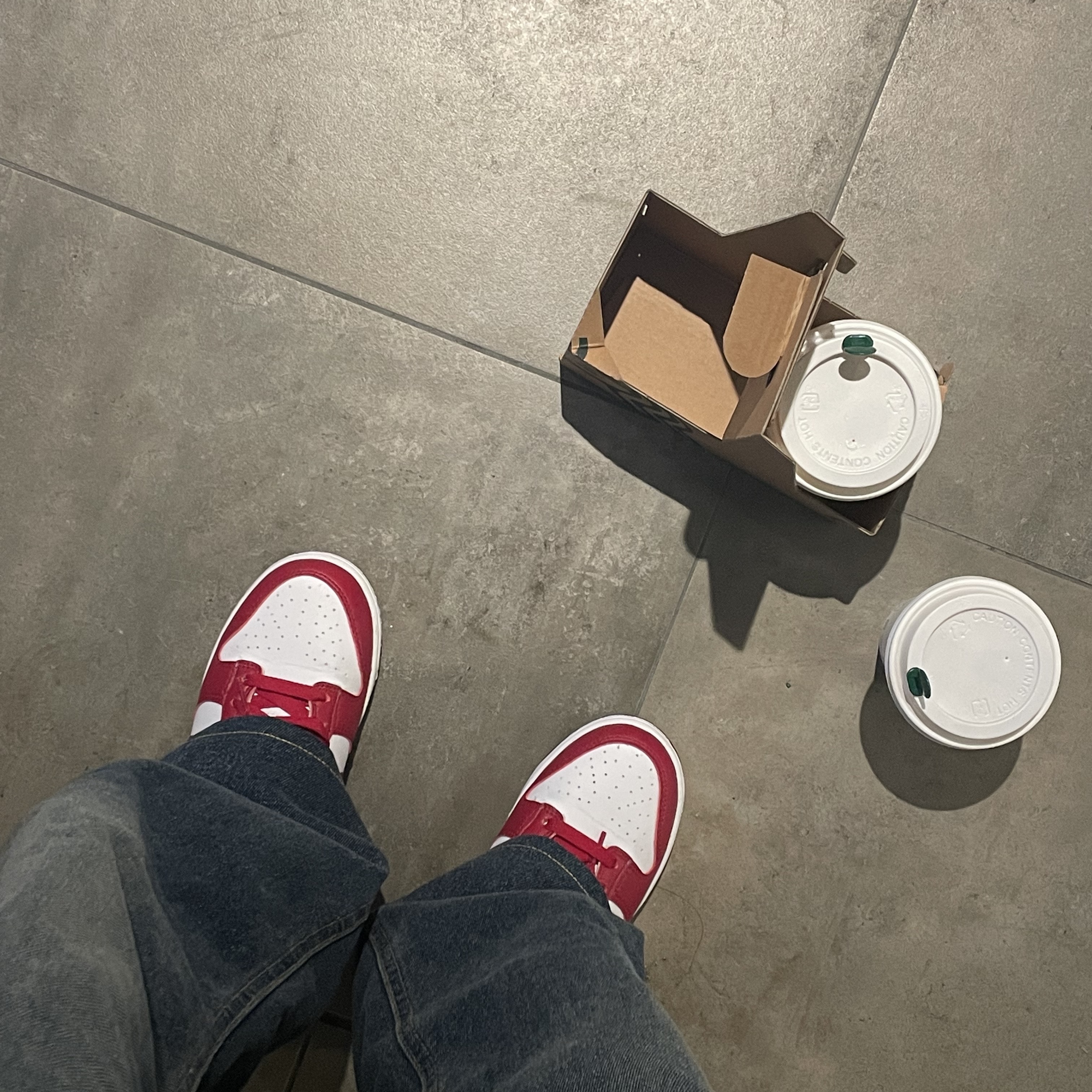 (W) Nike Dunk Low Next Nature Gym Red 착용 스타일