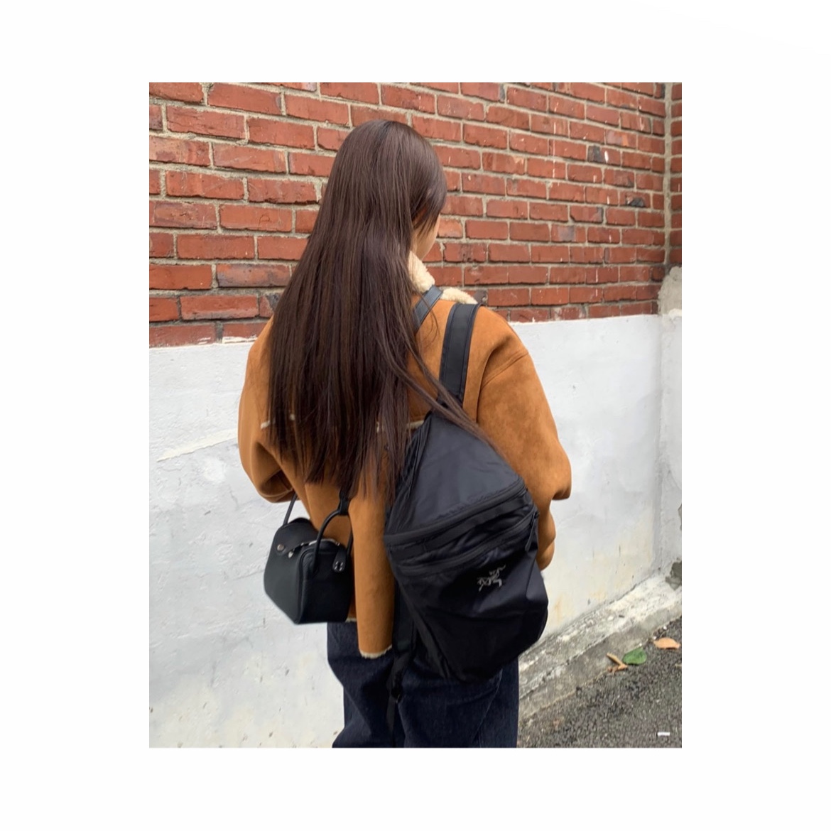 Arc'teryx Heliad 15 Backpack Black 착용 스타일 - 1