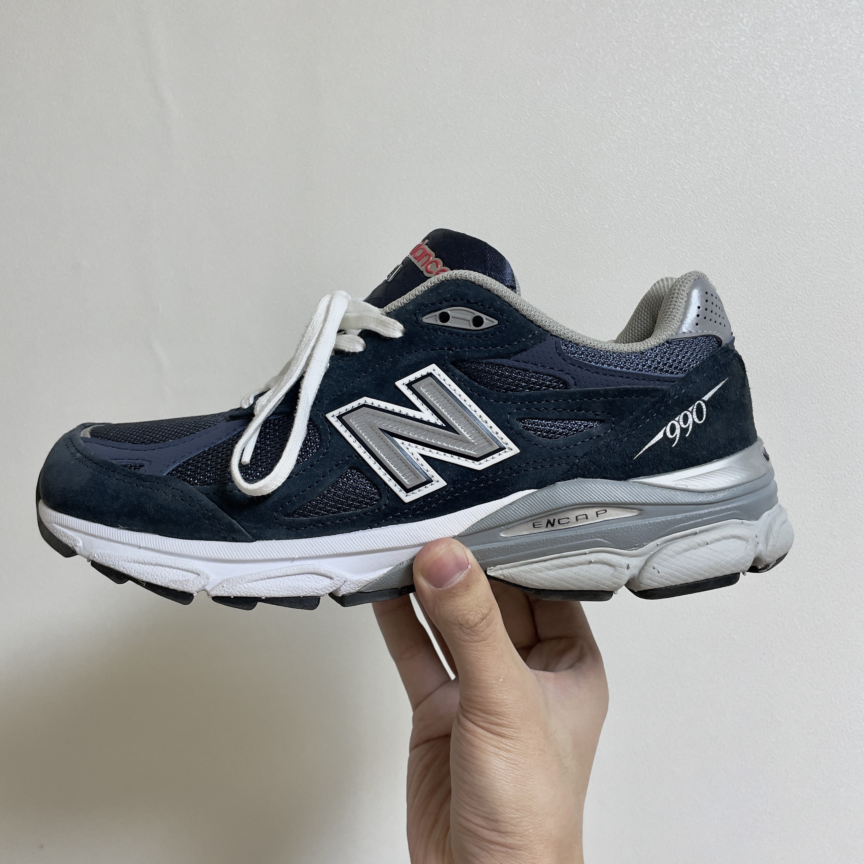 New Balance 990v3 Made in USA Navy - D Standard 착용 스타일