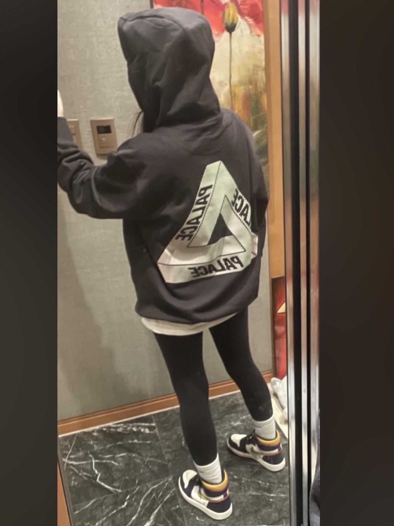 Palace Tri-Lenticular Hood Black - 22FW, Jordan 1 Retro High OG Defiant SB LA to Chicago 착용 스타일 - 2