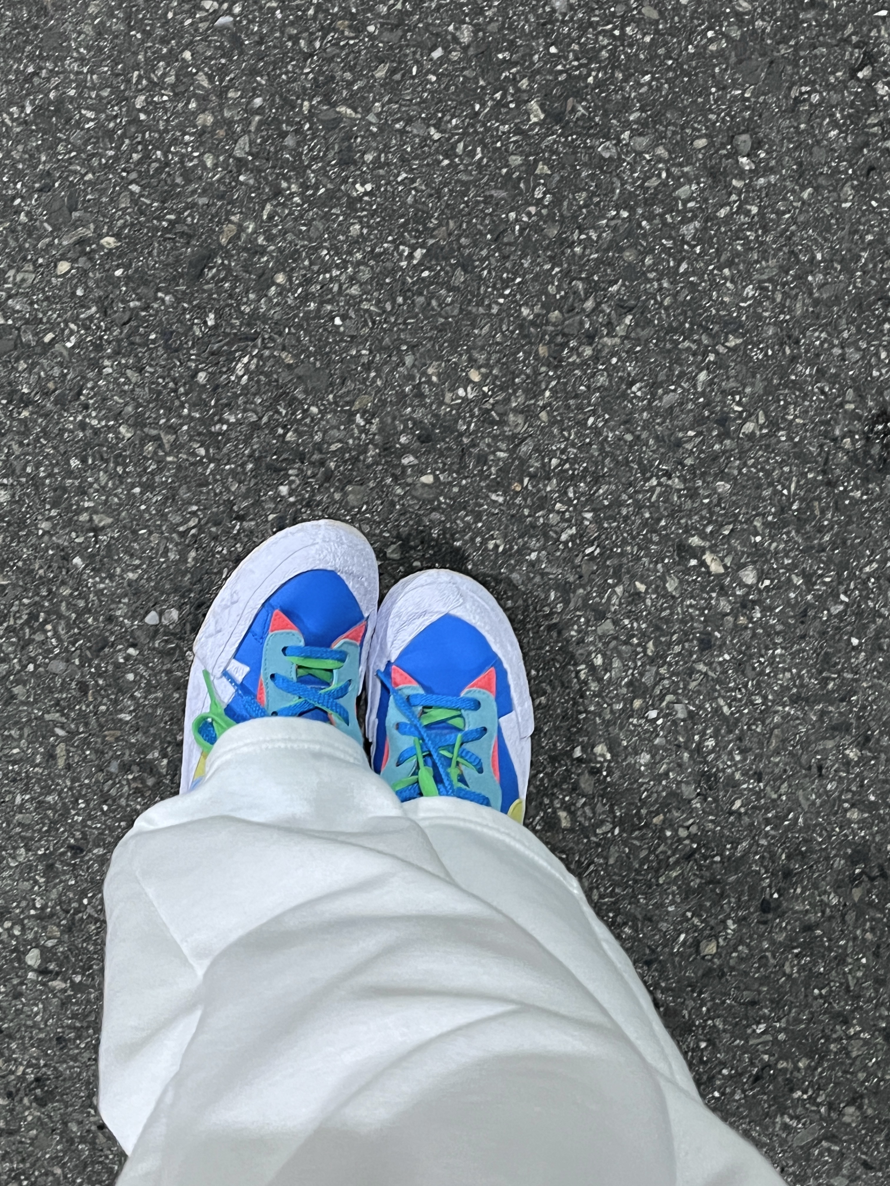 Nike x Sacai x Kaws Blazer Low Neptune Blue 착용 스타일 - 2