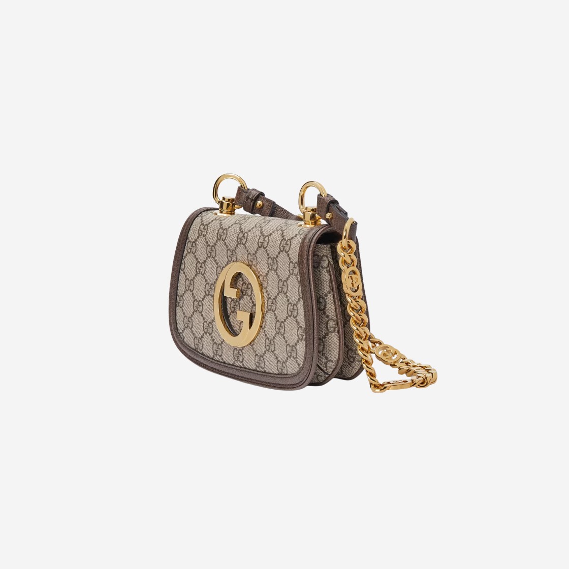 Gucci Blondie shoulder bag in beige and ebony Supreme