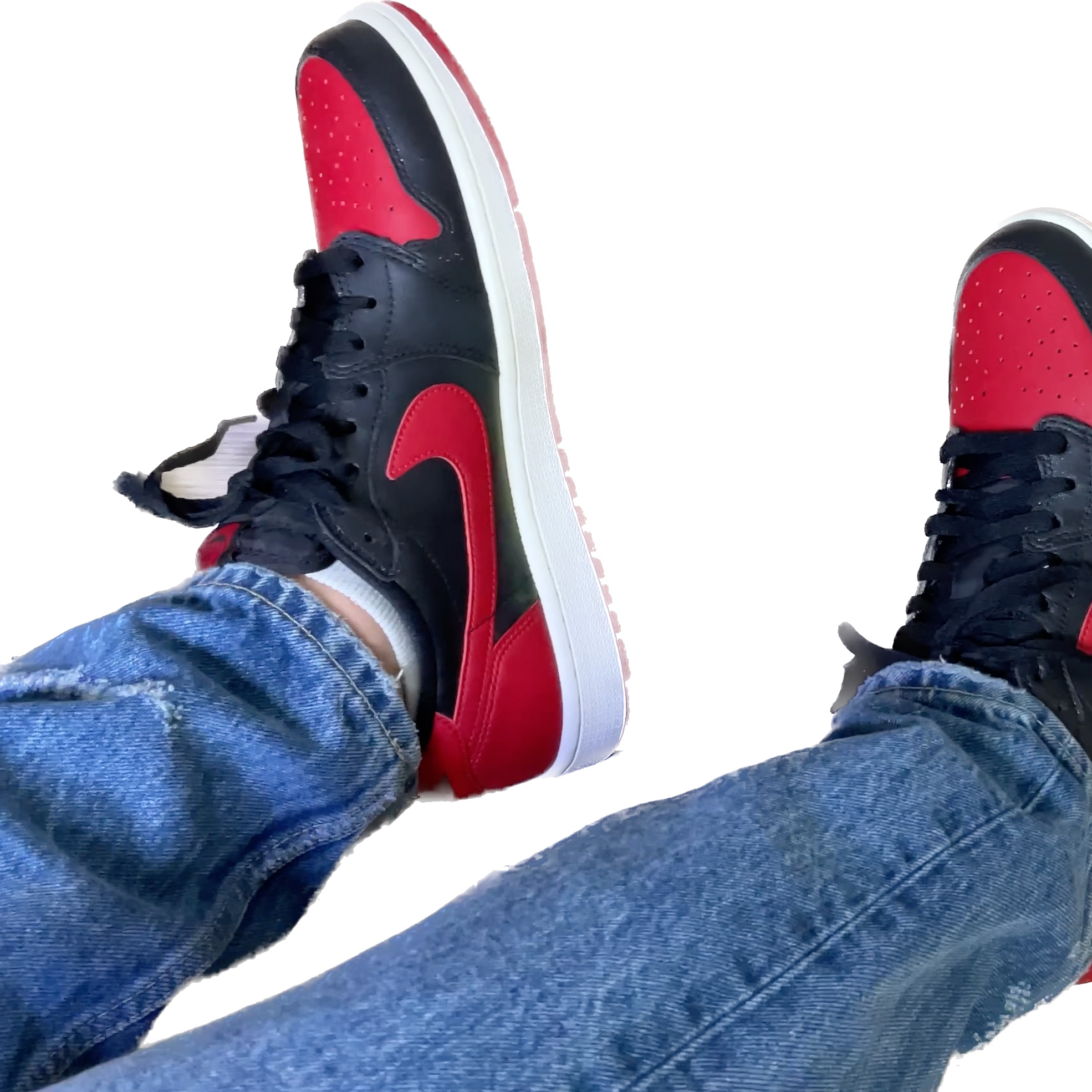 Jordan 1 Retro Low OG Bred 2015 착용 스타일 - 2