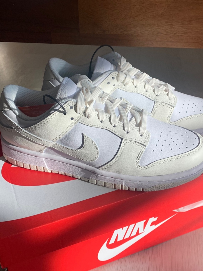 (W) Nike Dunk Low White and Sail 착용 스타일