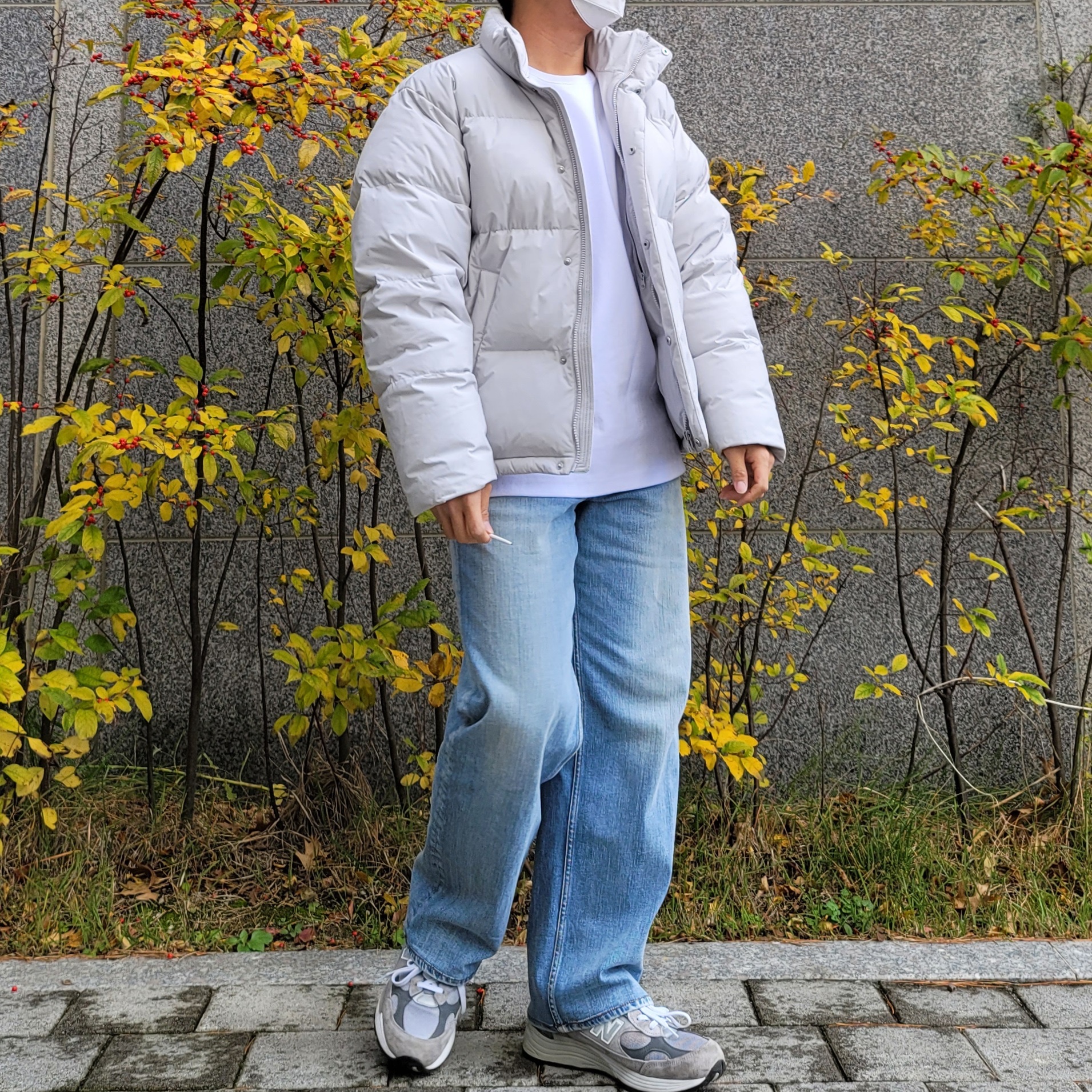 New Balance 992 Made in USA Grey - D Standard 착용 스타일