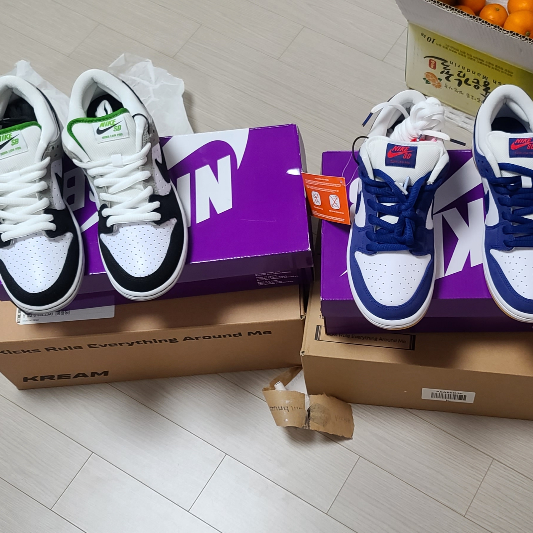 Nike SB Dunk Low Pro Premium Deep Royal Blue, Nike SB Dunk Low Pro Chlorophyll 착용 스타일 - 3