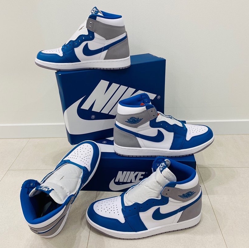 Jordan 1 Retro High OG True Blue 착용 스타일 - 1
